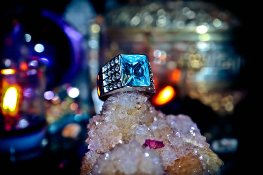 Atlantis Moon Dragon Spirit Ring for Psychic Abilities