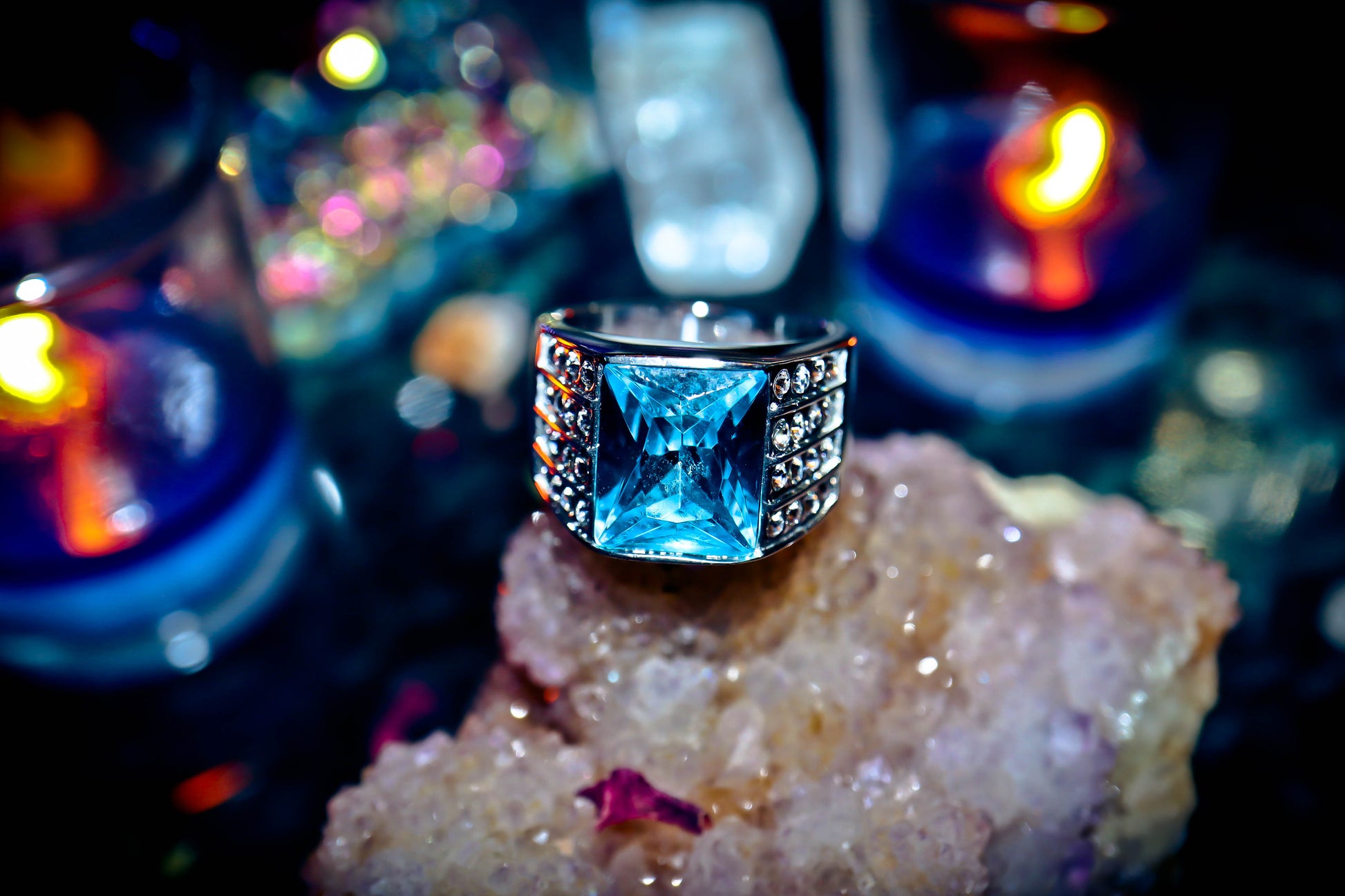 Atlantis Moon Dragon Spirit Ring Djinn Genie