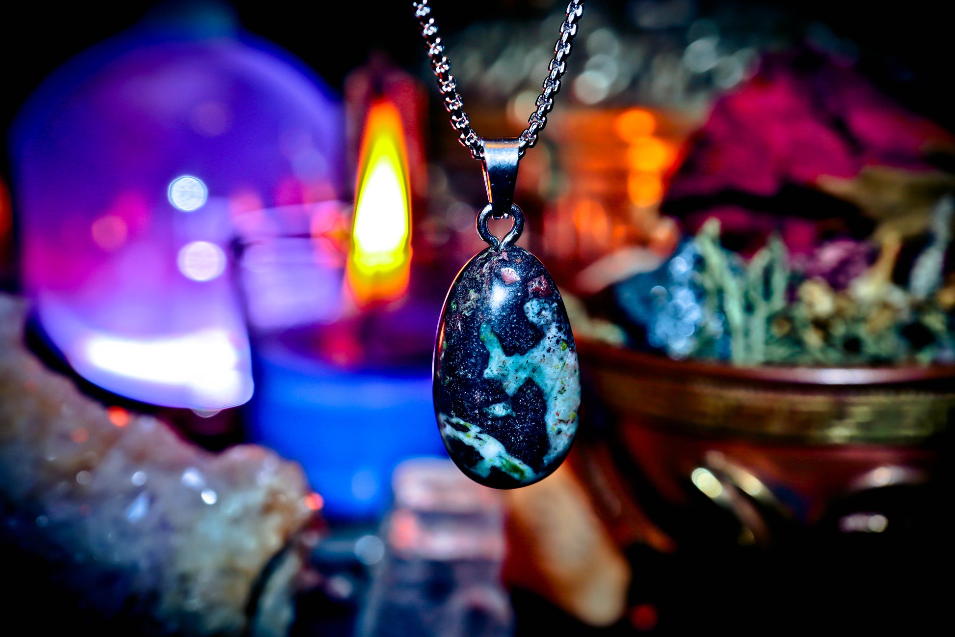 Haunted Purification Spell Banish Negative Energy White Magick Witch Spell Pendant Amulet Occult Magic Wicca