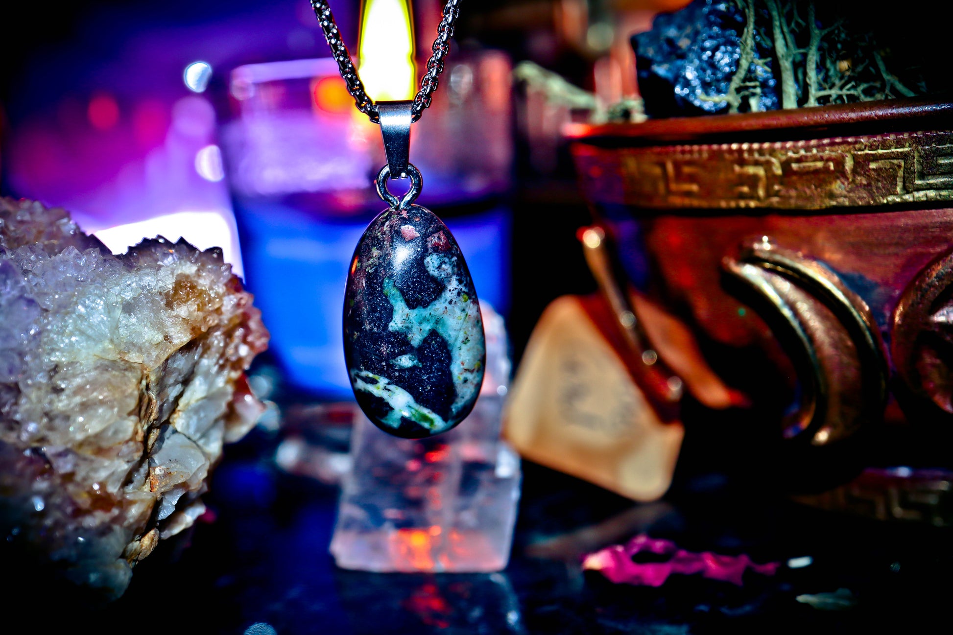 Haunted Jewelry Purification Spell Banish Negative Energy White Magick Pendant