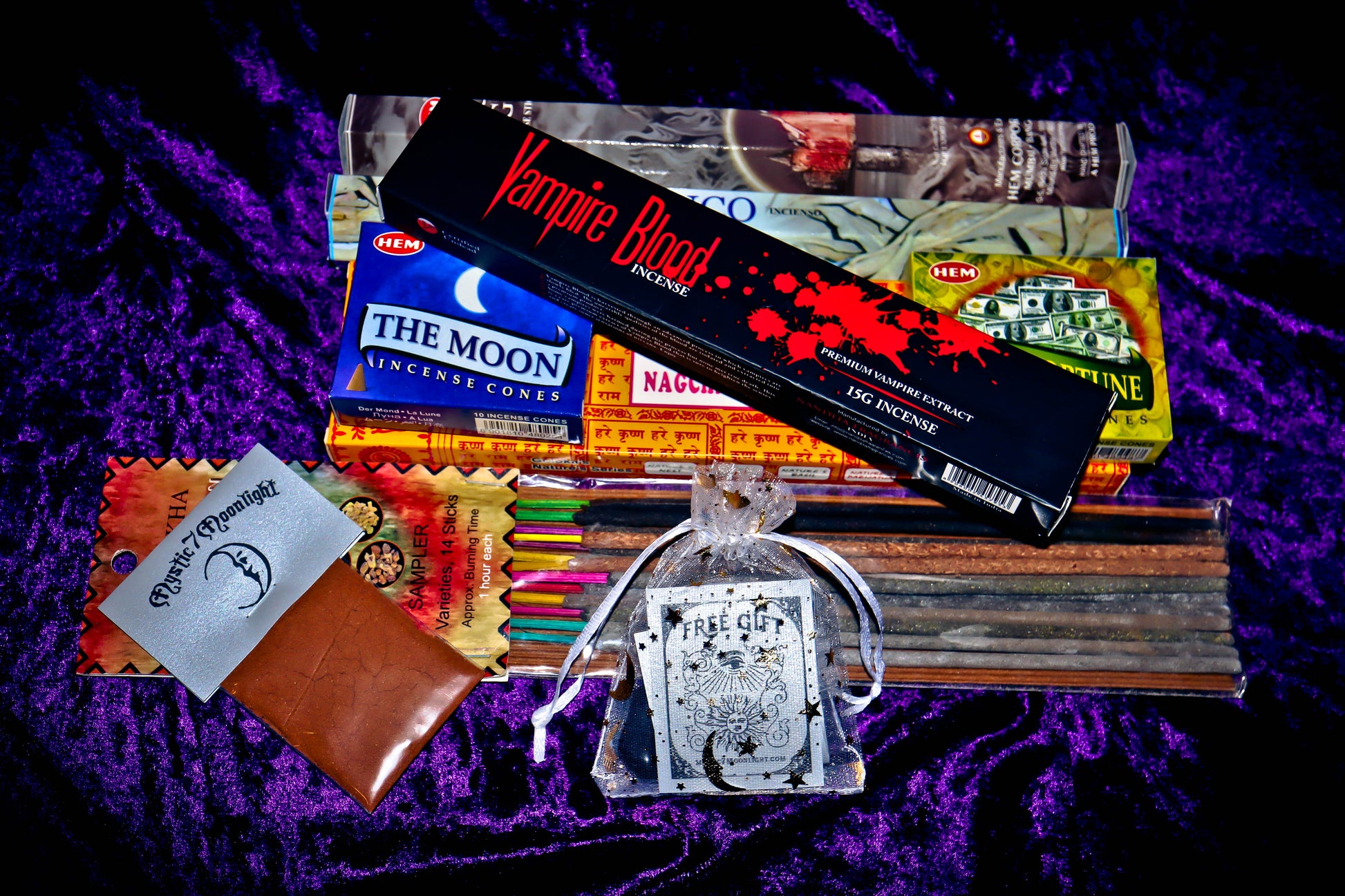 Witchcraft gift set of incense bundle, spell cast with love to Boost Magick and Riches in your Life!