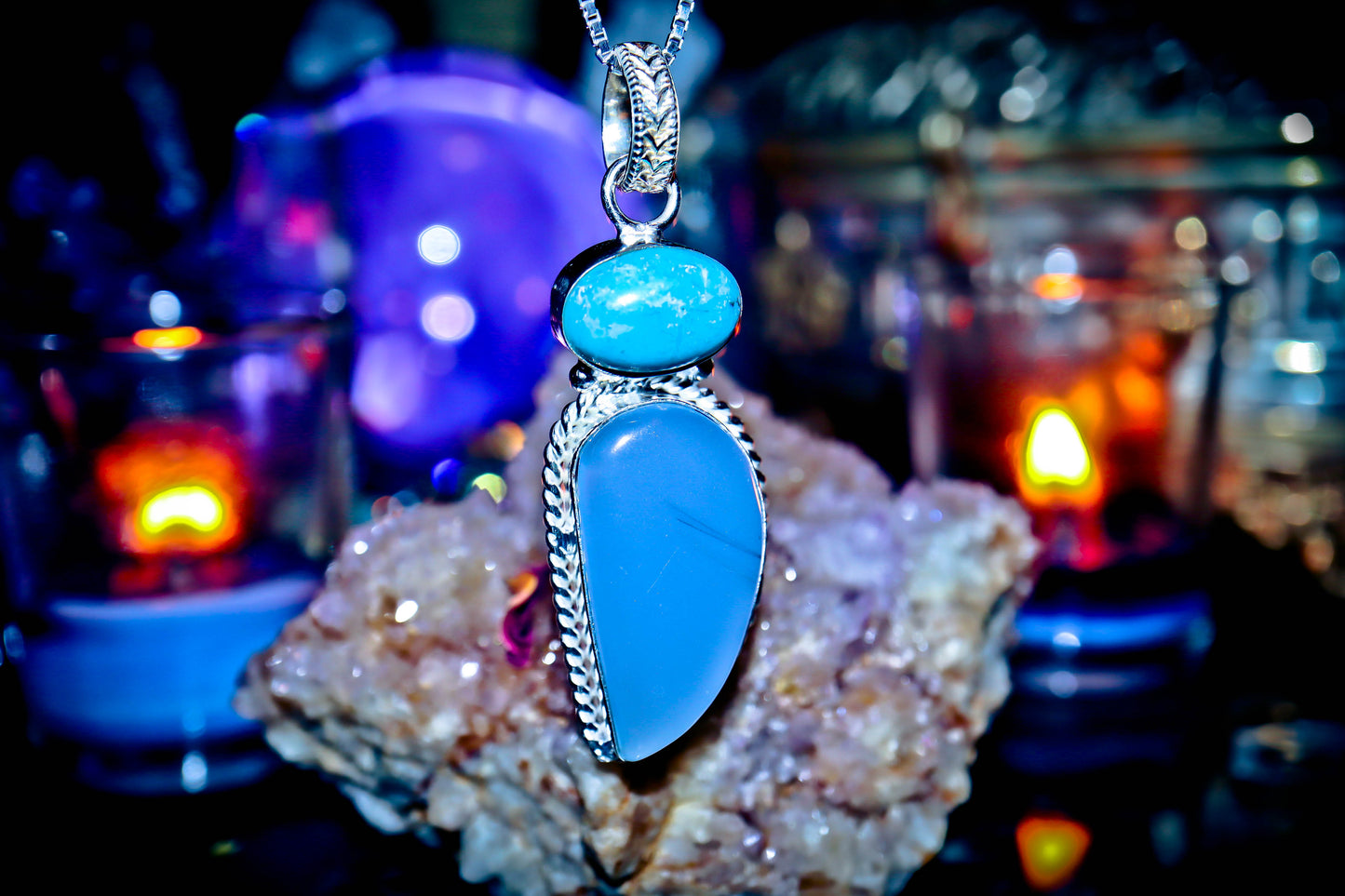 ATLANTIS Mermaid & Merman Shapeshifting Aura Transformation Crystal Gemstone Amulet! Sacred Energy, Healing, Joy, Abundance, Wisdom!