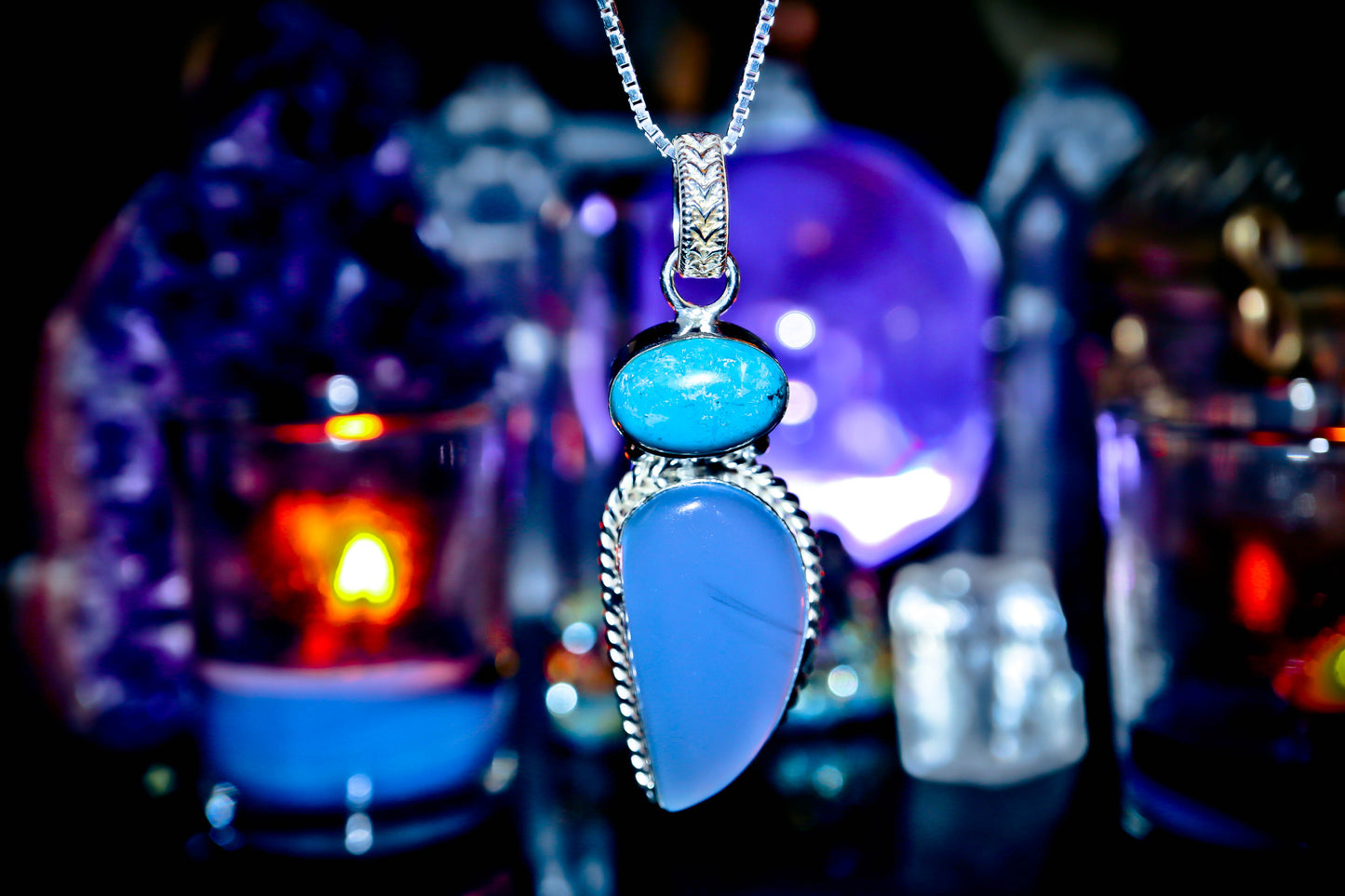 ATLANTIS Mermaid & Merman Shapeshifting Aura Transformation Crystal Gemstone Amulet! Sacred Energy, Healing, Joy, Abundance, Wisdom!