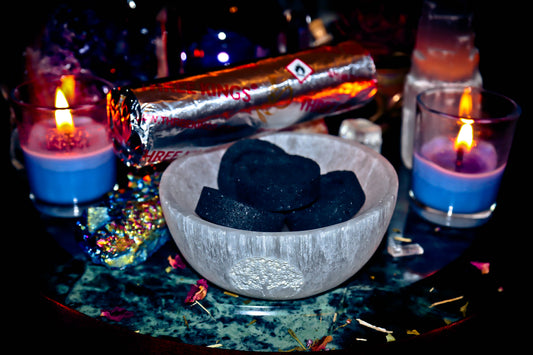 Witchcraft Charcoal Ritual tablets for Spirit Offerings of Incense, Resin & Herbs! Unleash the Magick and Boost your Spells today! Mystic Moonlight!
