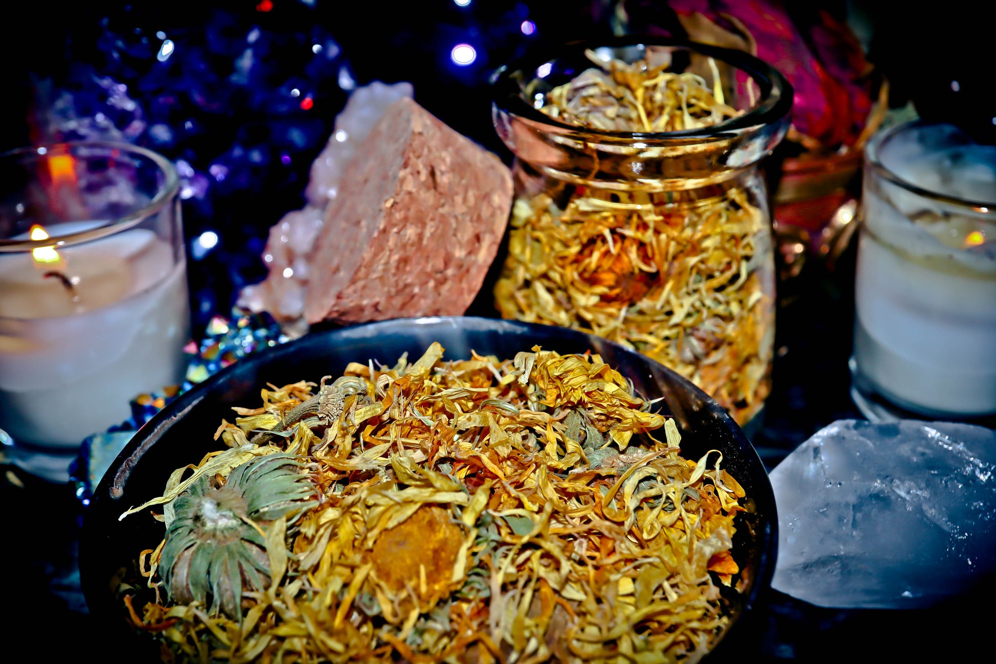 CALENDULA Magickal Spellcast Herb ~ Spirit Offering, Amplify Blessings!