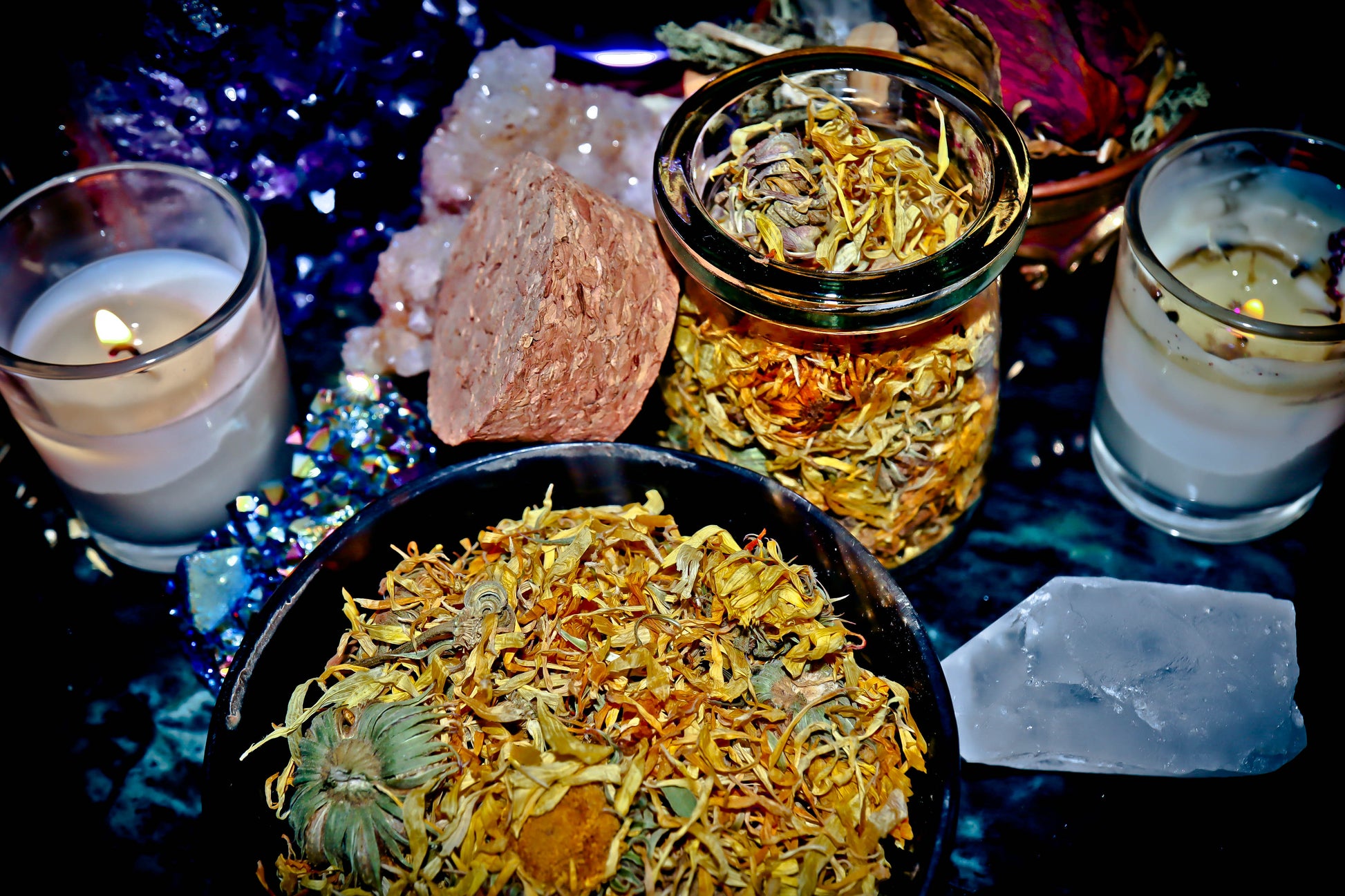 CALENDULA Magic Witchcraft Spellcast Herb ~ Spirit Offering, Amplify Blessings!
