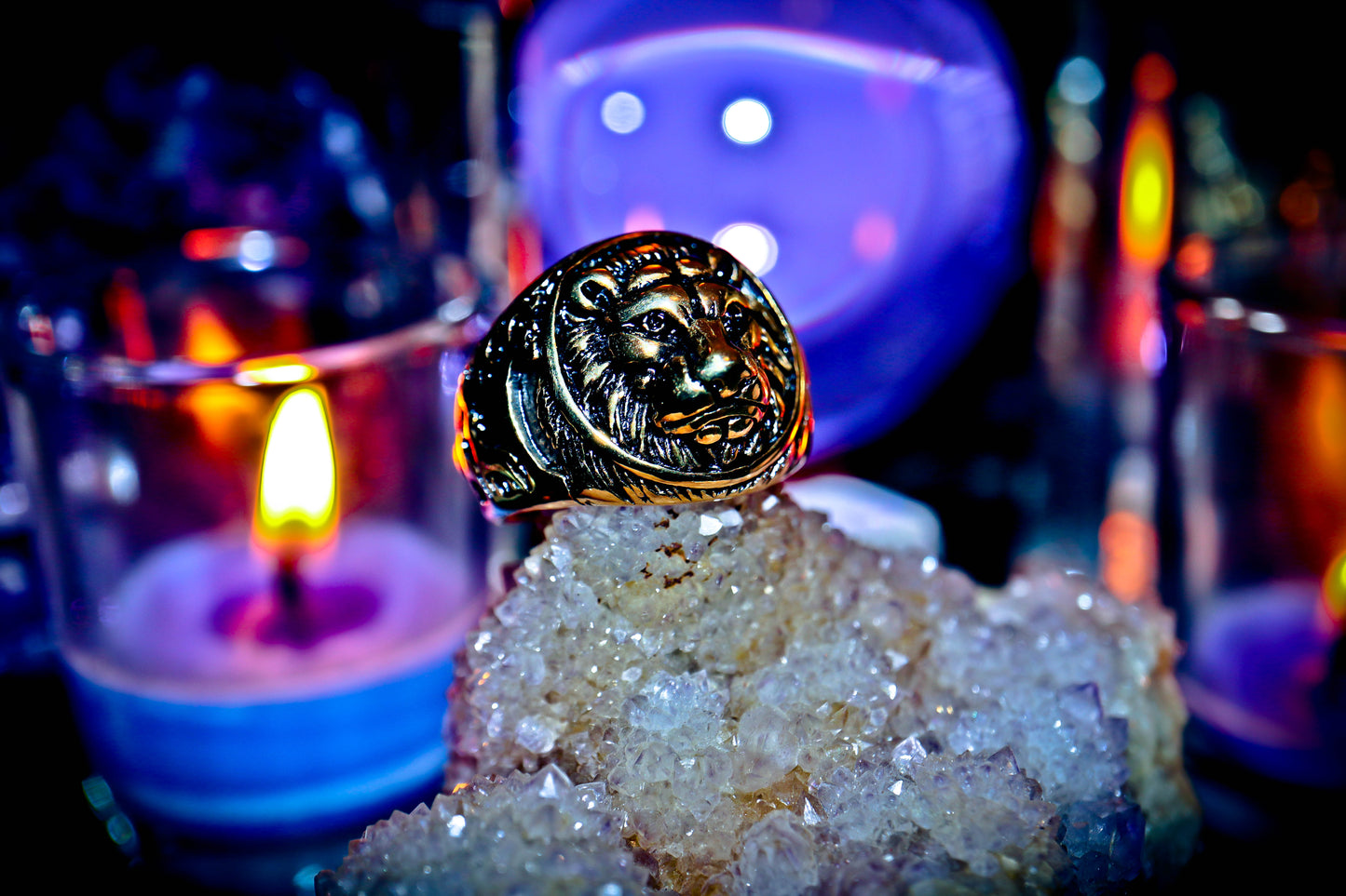 Cosmic Portal Alchemy Manifestation Spell Ring for Strength Wealth Witch Jewelry