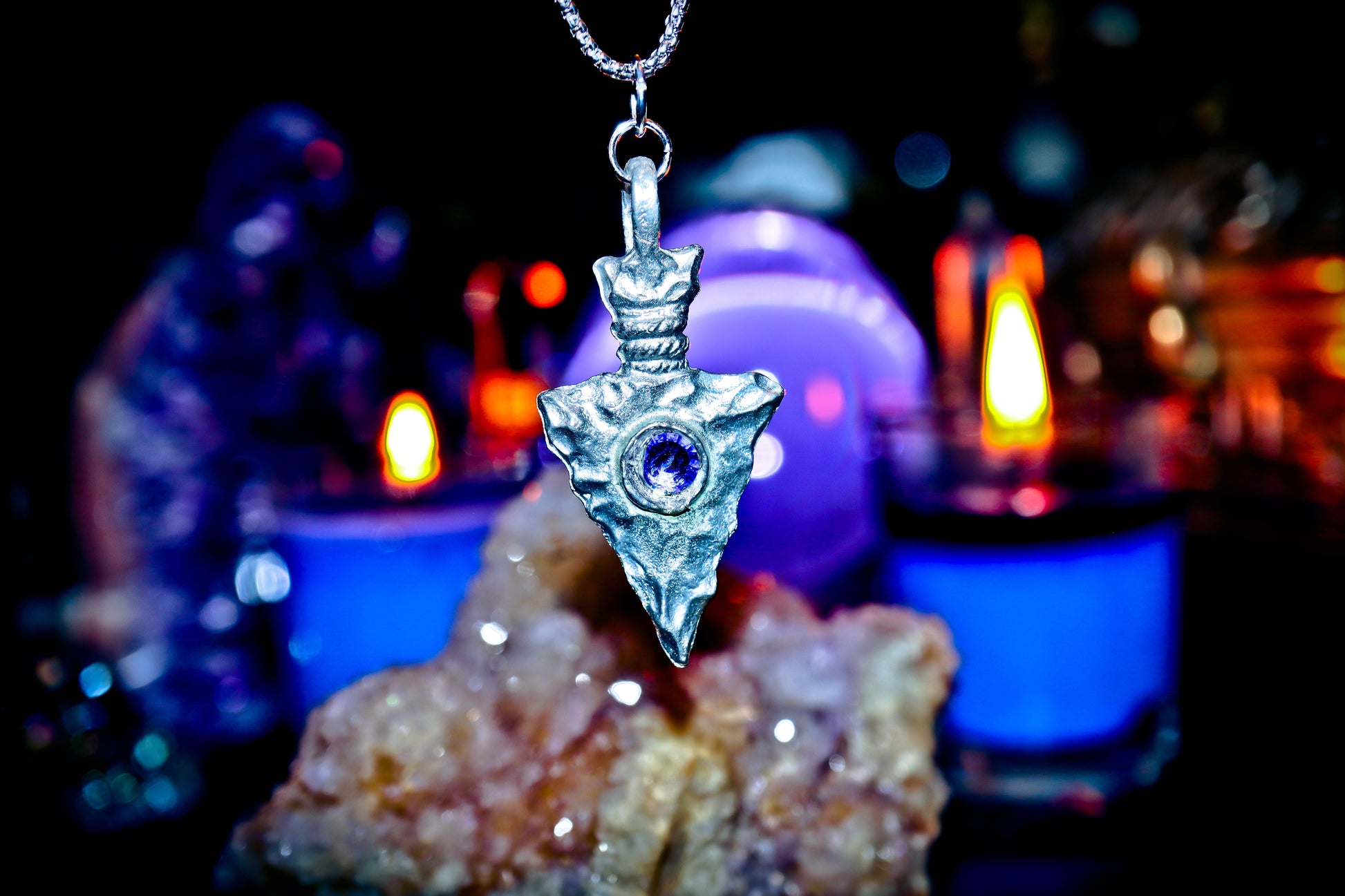 Haunted Arrow Head Talisman of Protection, Courage, Bravery Native American Shaman Spell Talisman Pendant