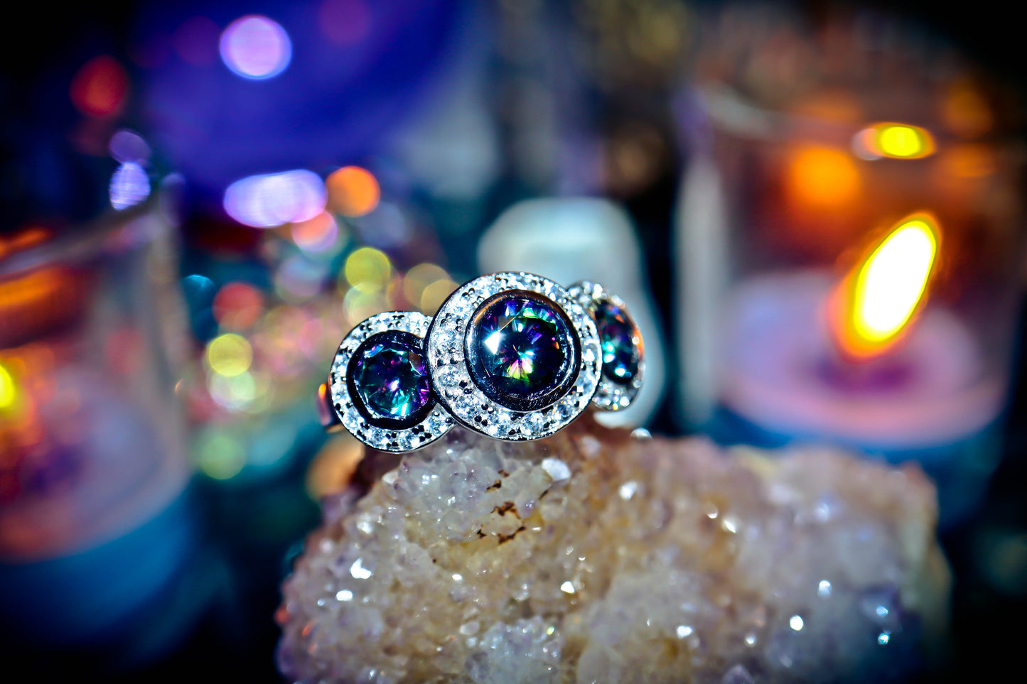 Haunted Ascended Masters Frequency Ring of Higher Consciousness Energy