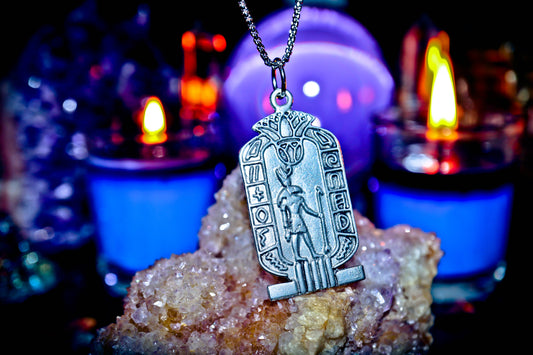 Haunted Horus Egyptian Djinn Genie Amulet of Protection Wealth Success Power Witchcraft pendant necklace
