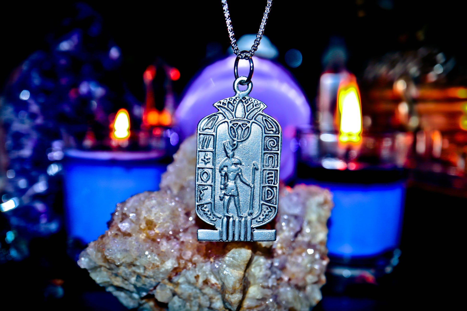 Boost IQ Wisdom Haunted Horus Egyptian Djinn Genie Amulet Witchcraft Occult New Age Jewelry Spells Spirits