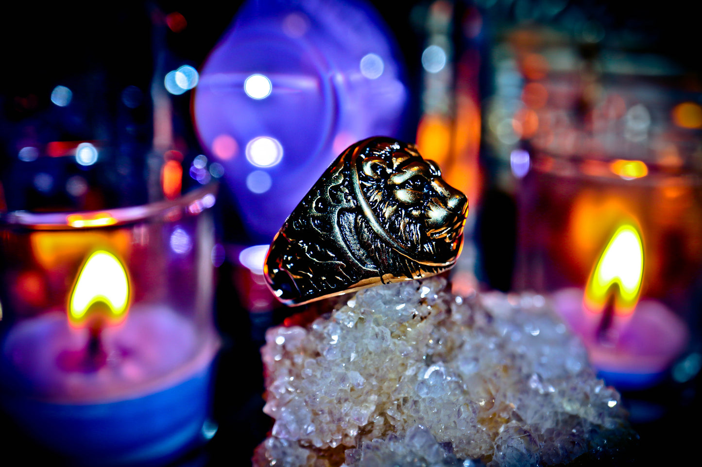 Cosmic Portal Alchemy Manifestation Spell Ring for Strength Wealth Haunted Witch Jewelry