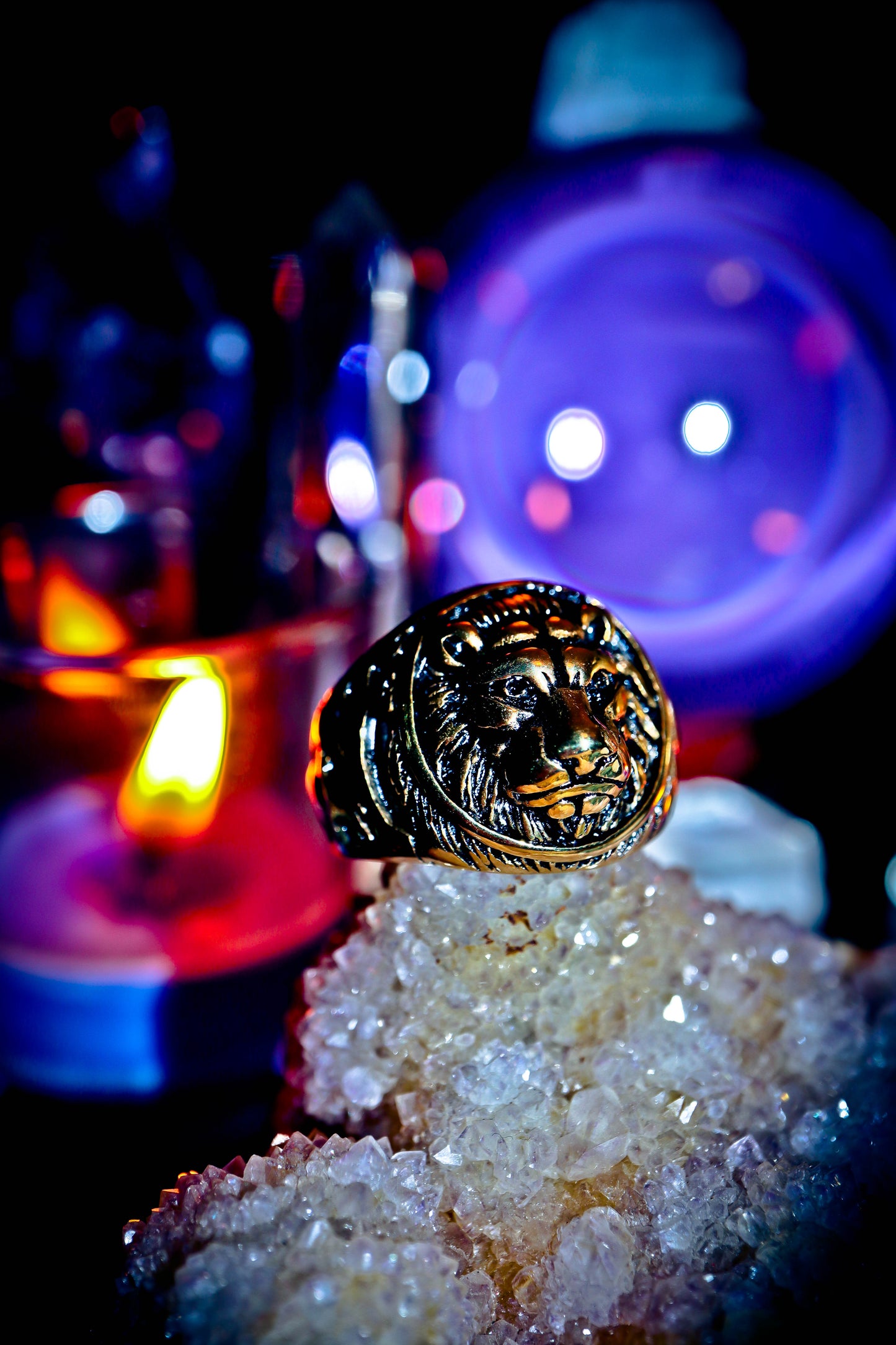 Haunted Magick Cosmic Portal Alchemy Manifestation Spell Ring for Strength Wealth