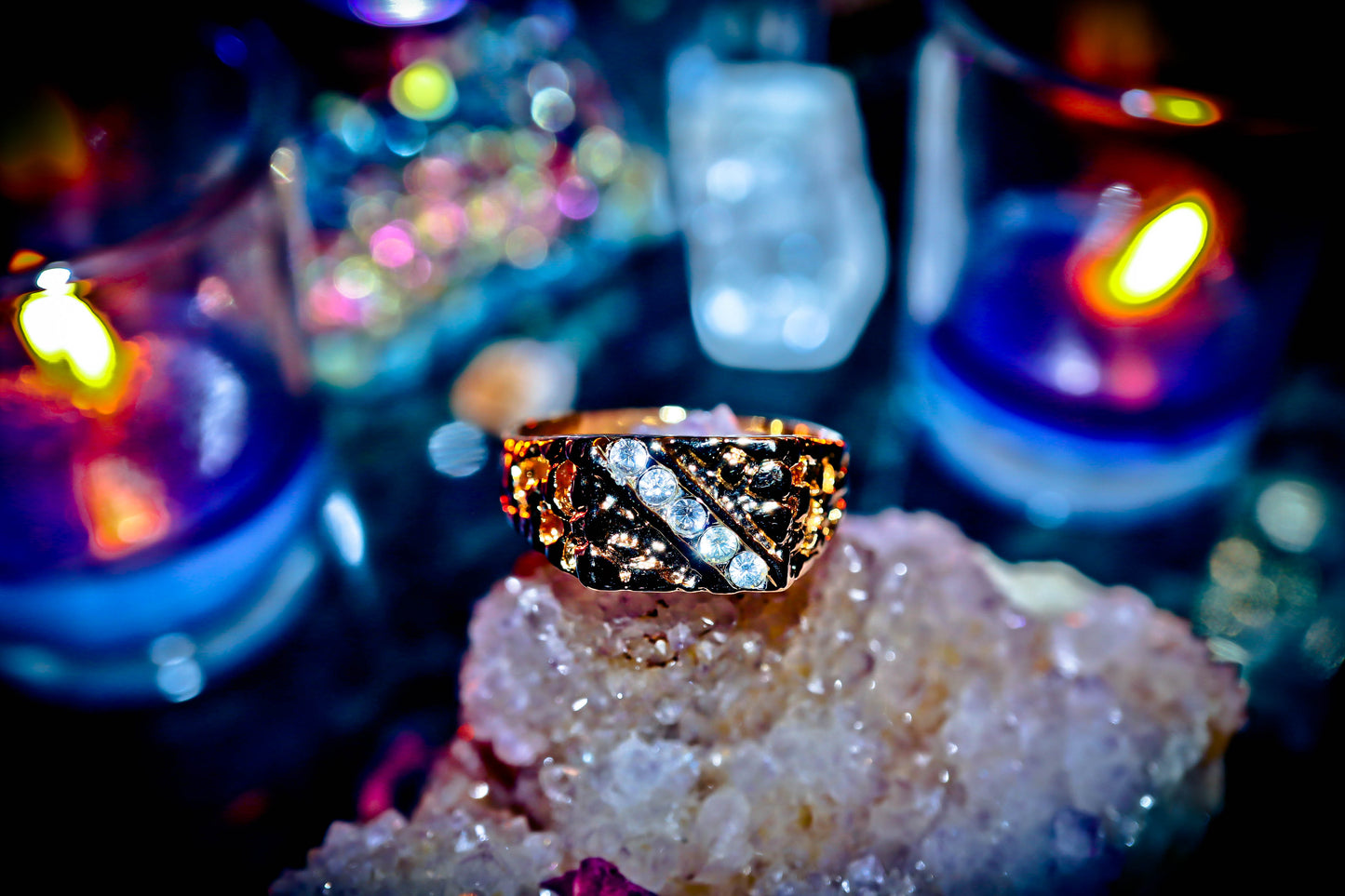 Haunted Wealth Attraction Spell Ring Size 8