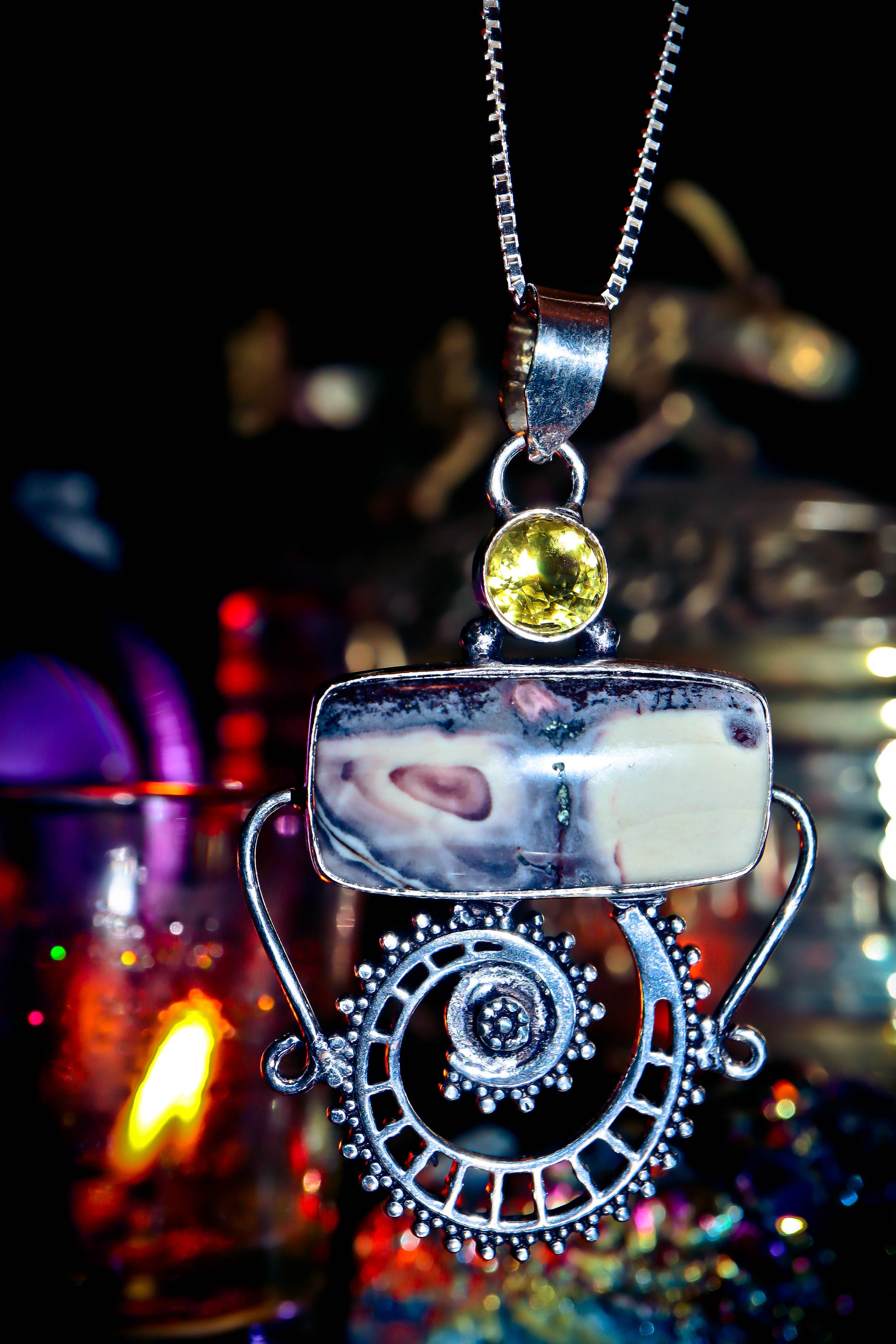 DJINN Time Travel Money Warlock Alchemy Magick Talisman Pendant Amulet Necklace!