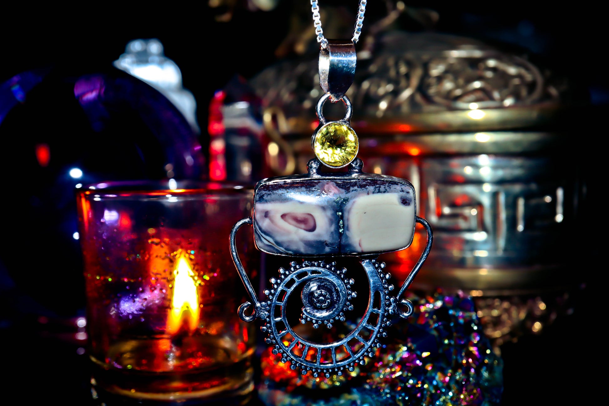 Haunted DJINN Time Travel Money Warlock Alchemy Magick Talisman Pendant Amulet!