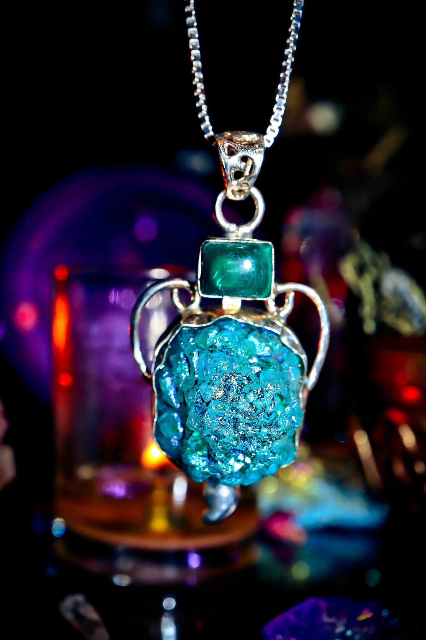 ATLANTIS Mermaid & Merman Shapeshifting Aura Transformation Crystal Gemstone Amulet! Sacred Energy, Healing, Joy, Abundance, Wisdom!