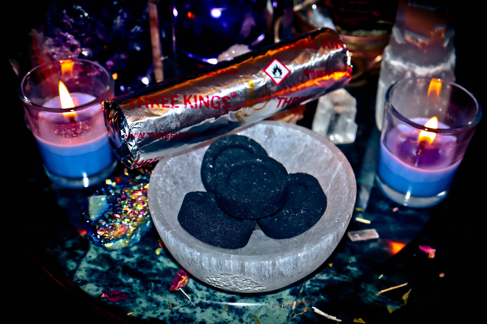 Witchcraft Charcoal Ritual tablets for Spirit Offerings of Incense, Resin & Herbs! Unleash the Magick and Boost your Spells today! Mystic Moonlight!