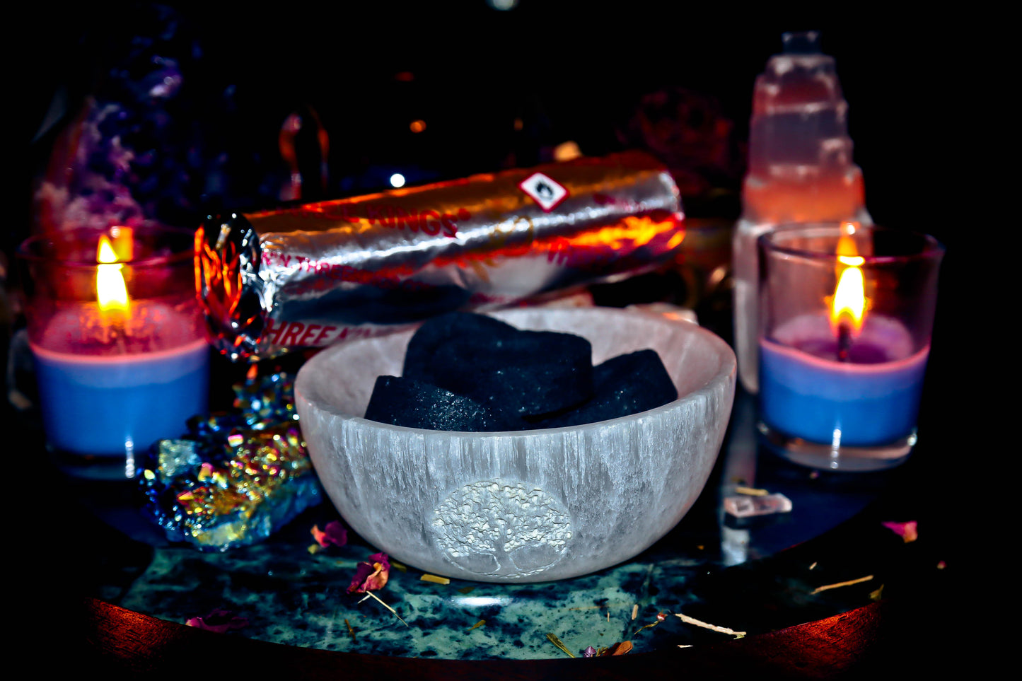 Witchcraft Charcoal Ritual tablets for Spirit Offerings of Incense, Resin & Herbs! Unleash the Magick and Boost your Spells today! Mystic Moonlight!