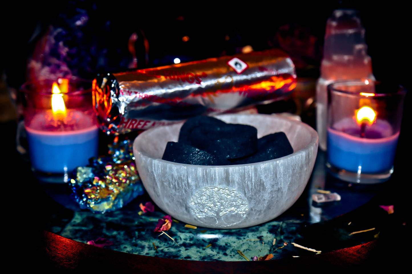 Witchcraft Charcoal Ritual tablets for Spirit Offerings of Incense, Resin & Herbs! Unleash the Magick and Boost your Spells today! Mystic Moonlight!