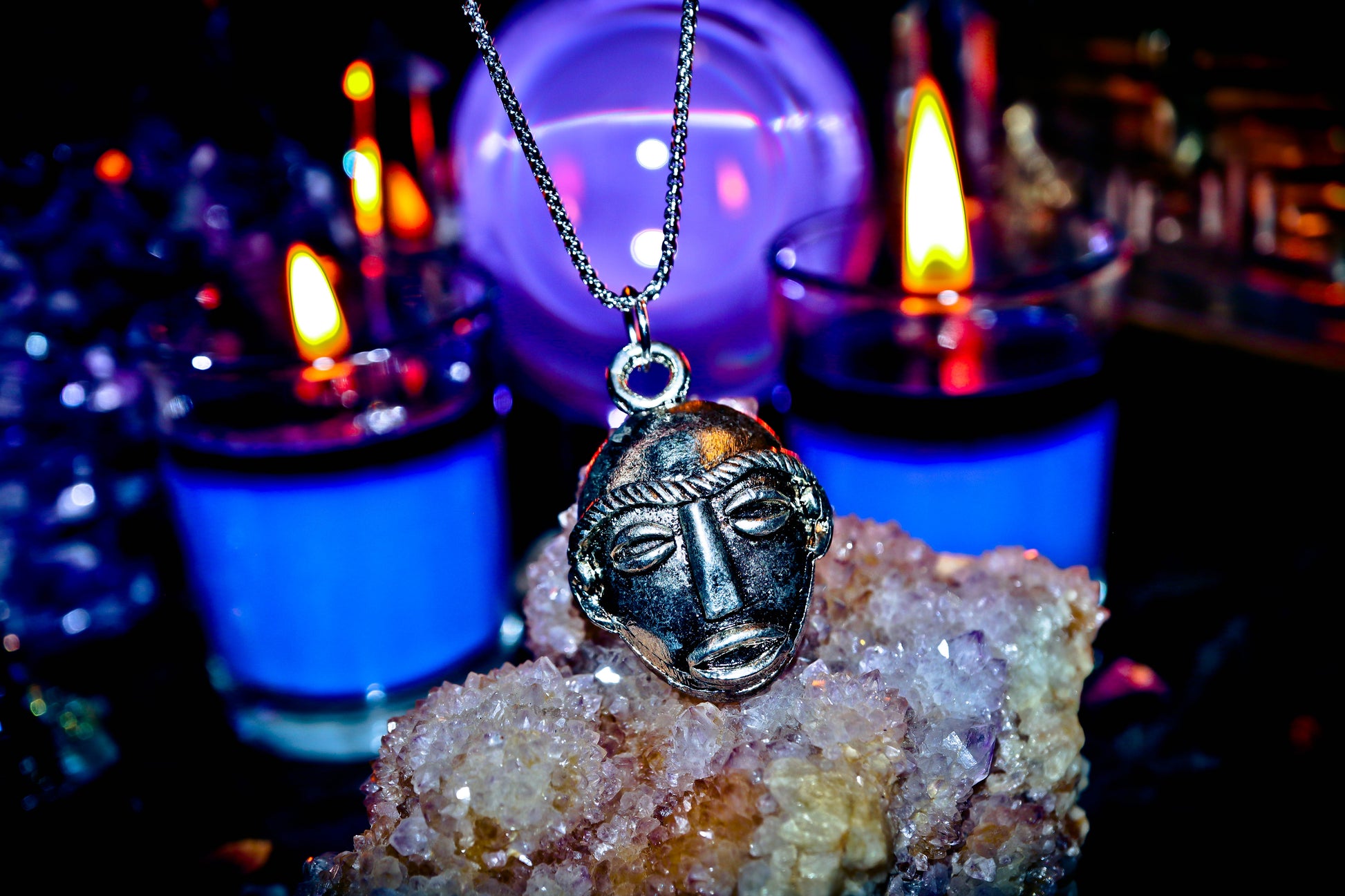 Haunted DOGON African Tribal Magick Ancient UFO Alien Wealth Success Amulet Witchcraft Voodoo Occult pendant necklace Spells Spirits Djinn