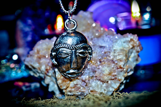 Haunted DOGON African Tribal Magick Ancient UFO Alien Wealth Success Amulet Witchcraft Voodoo Occult pendant necklace