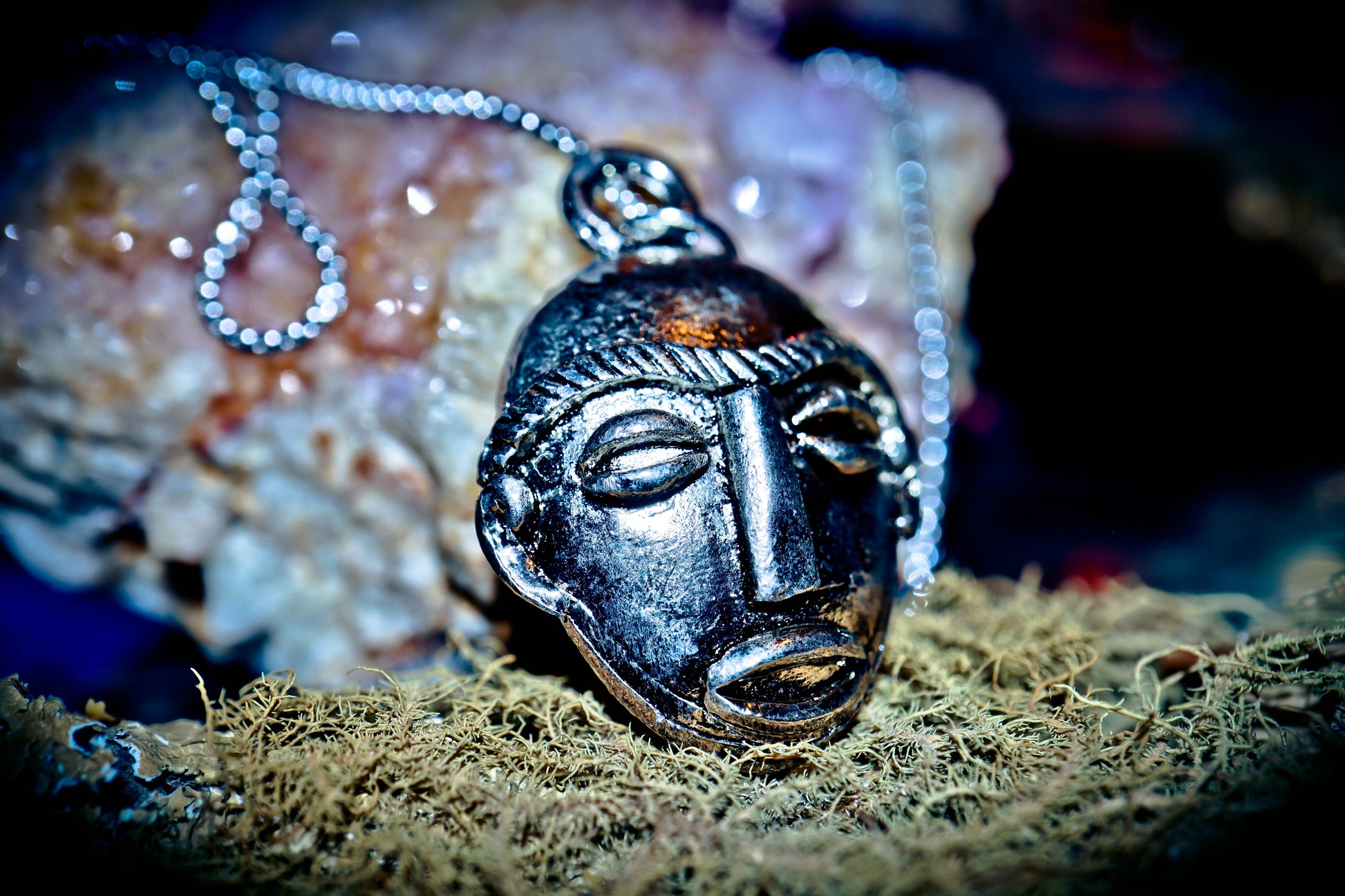 Haunted DOGON African Tribal Magick Ancient UFO Alien Wealth Success Amulet Witchcraft Voodoo Occult pendant necklace magic