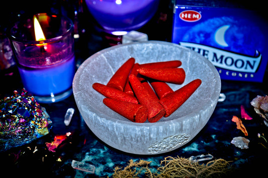 LUNAR MOON MAGICK Incense cones for Witchcraft Ritual Spells!