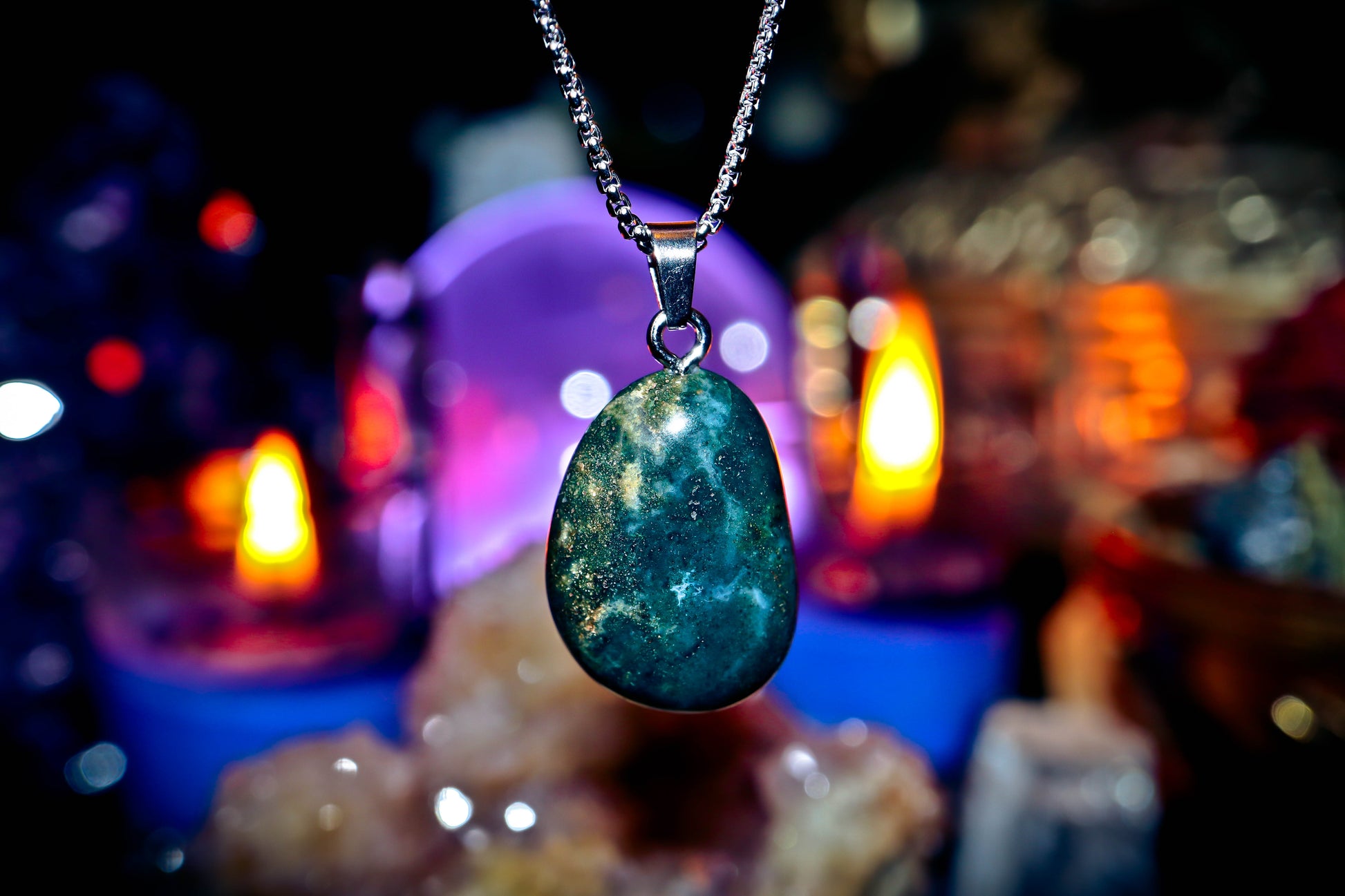 Money Spell MONEY LUCKY 7 Occult Elite Wealth pendant