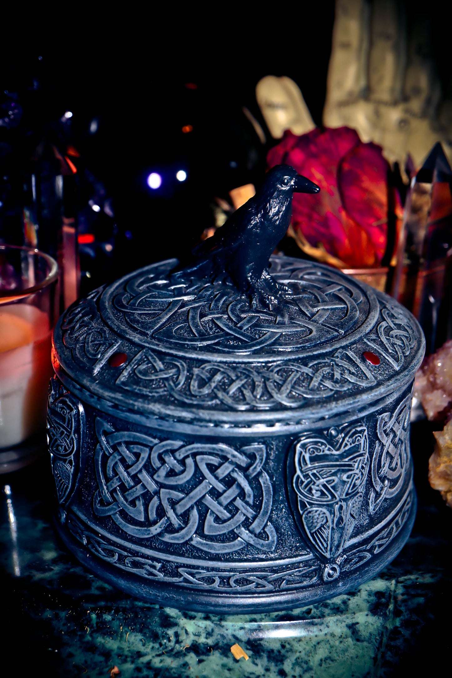Haunted Raven Totem Charging Portal Spirit Box Amplify Magick Spells and Genie Spirits!