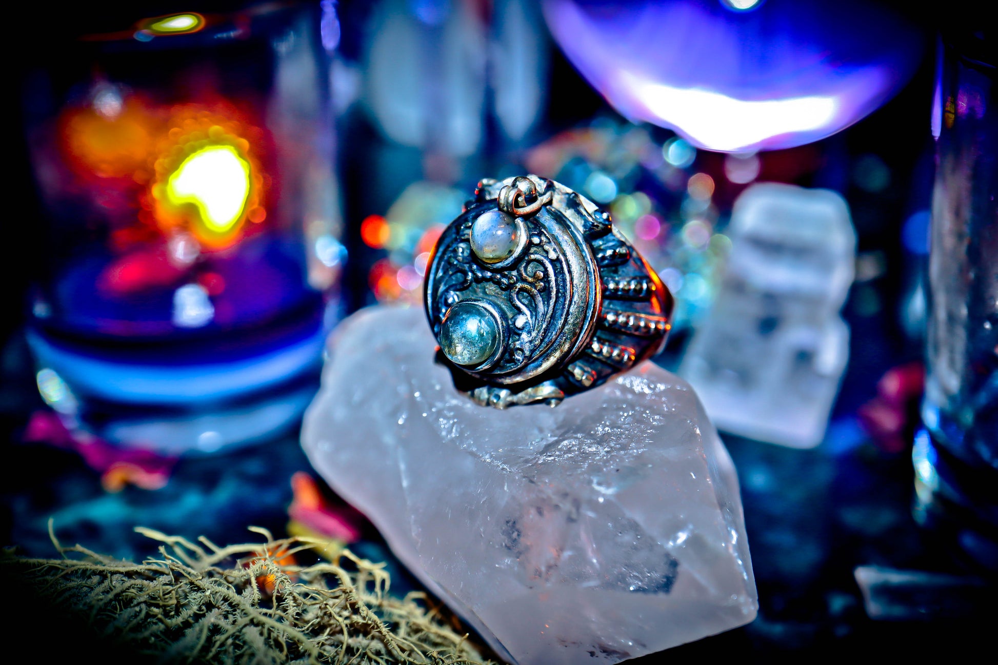 Haunted Master High Frequency Vintage Occult Secret Society Djinn Ring Genie Spirits