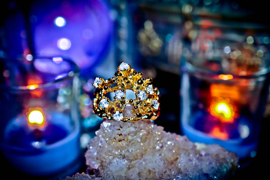 Luck of the Faeries! Wealth, Good Luck and Abundance! Witchcraft Spell Genie Ring!