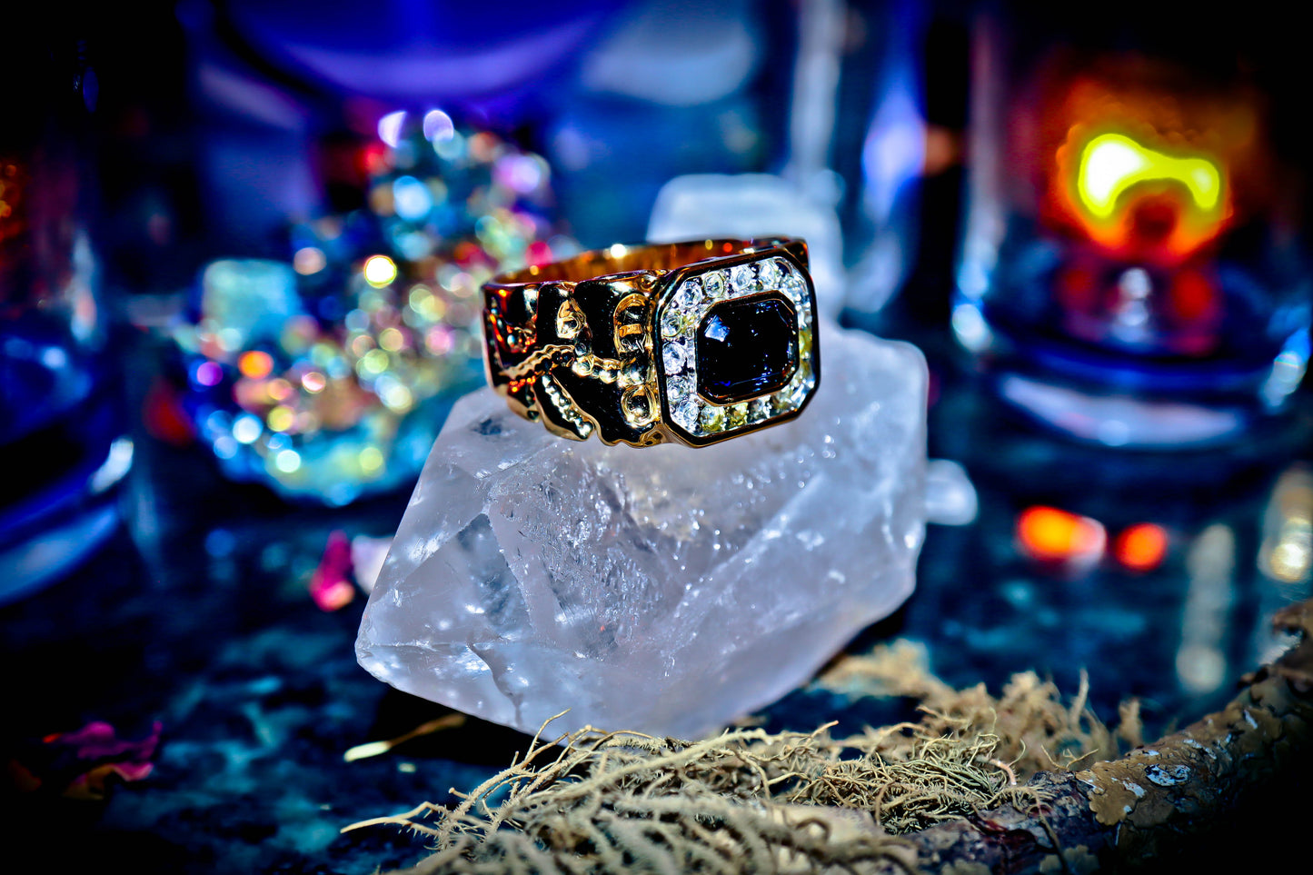Merlin Djinn Ring Increase Intellect Boost IQ and Wealth Spells Spirits