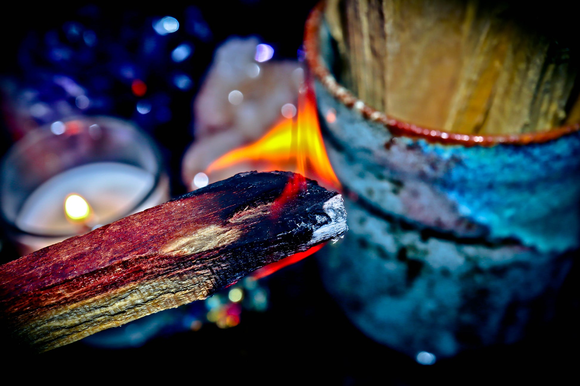 Witchcraft Palo Santo Wood Smudge Wands Spells for Spiritual Cleansing, Banish Negative Energy!