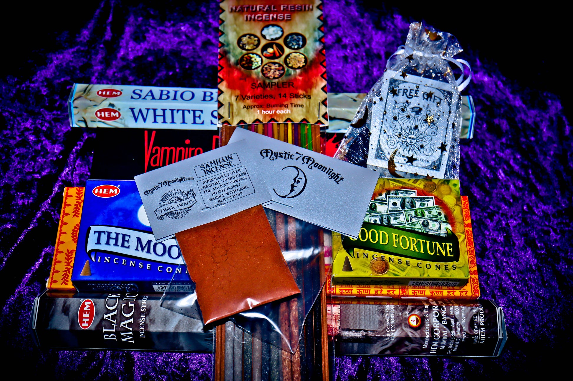 Sacred Witchcraft gift set of incense bundle, spell cast with love to Boost Magick and Riches in your Life