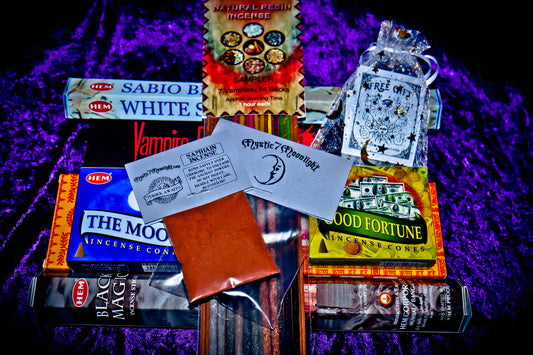 Sacred Witchcraft gift set of incense bundle, spell cast with love to Boost Magick and Riches in your Life