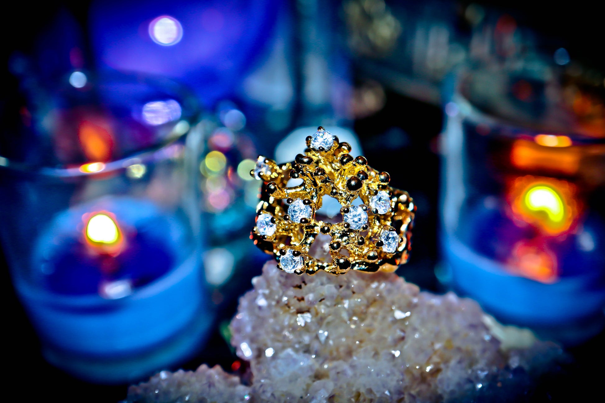 Luck of the Faeries! Wealth Good Luck and Abundance! Witchcraft Spell Genie Ring!