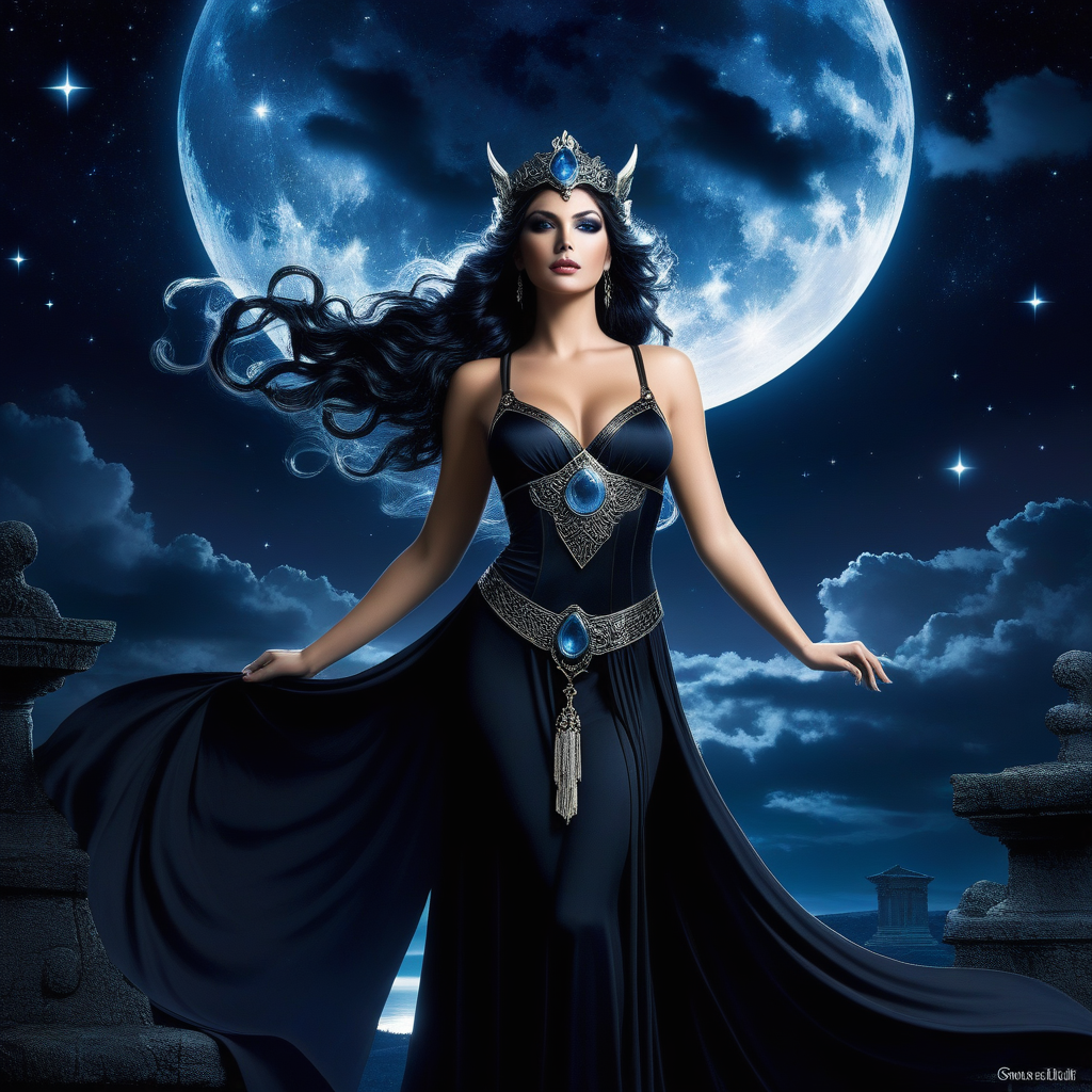 Selene Moon Goddess Witchcraft Talisman! Alchemy Illuminati Occult Rituals Spells Spirits!