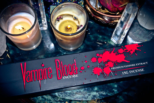 VAMPIRE BLOOD INCENSE Magick Spell for Attraction, Warding Off Evil, Spirit Offering for Vampires ~ One Pack, 15 Grams (10)