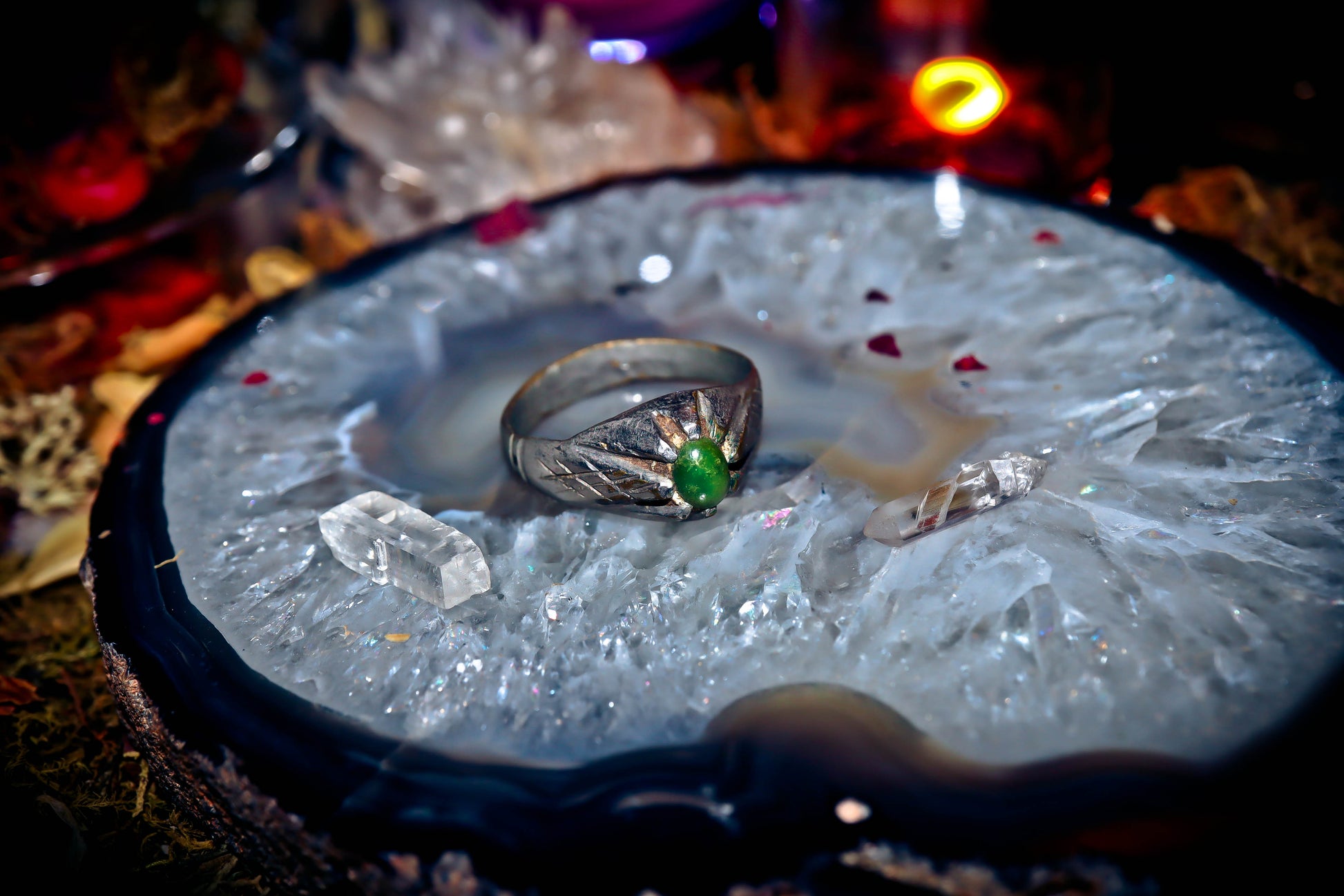 DRUID Haunted Alchemy Occult Warlock Genie Ring! Witchcraft Relic Artifact!