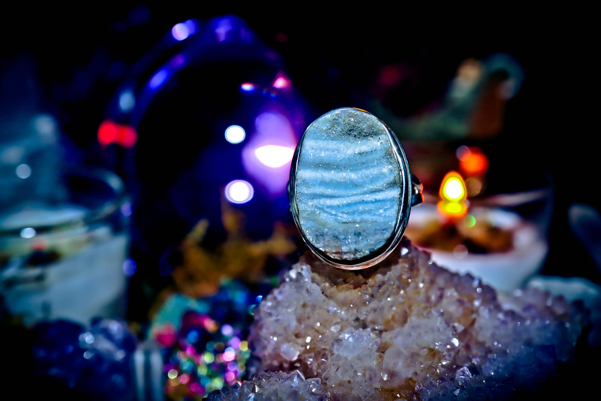 DRAGON SANCTUARY Witchcraft Talisman Magic Druid Spell Djinn Genie Ring!