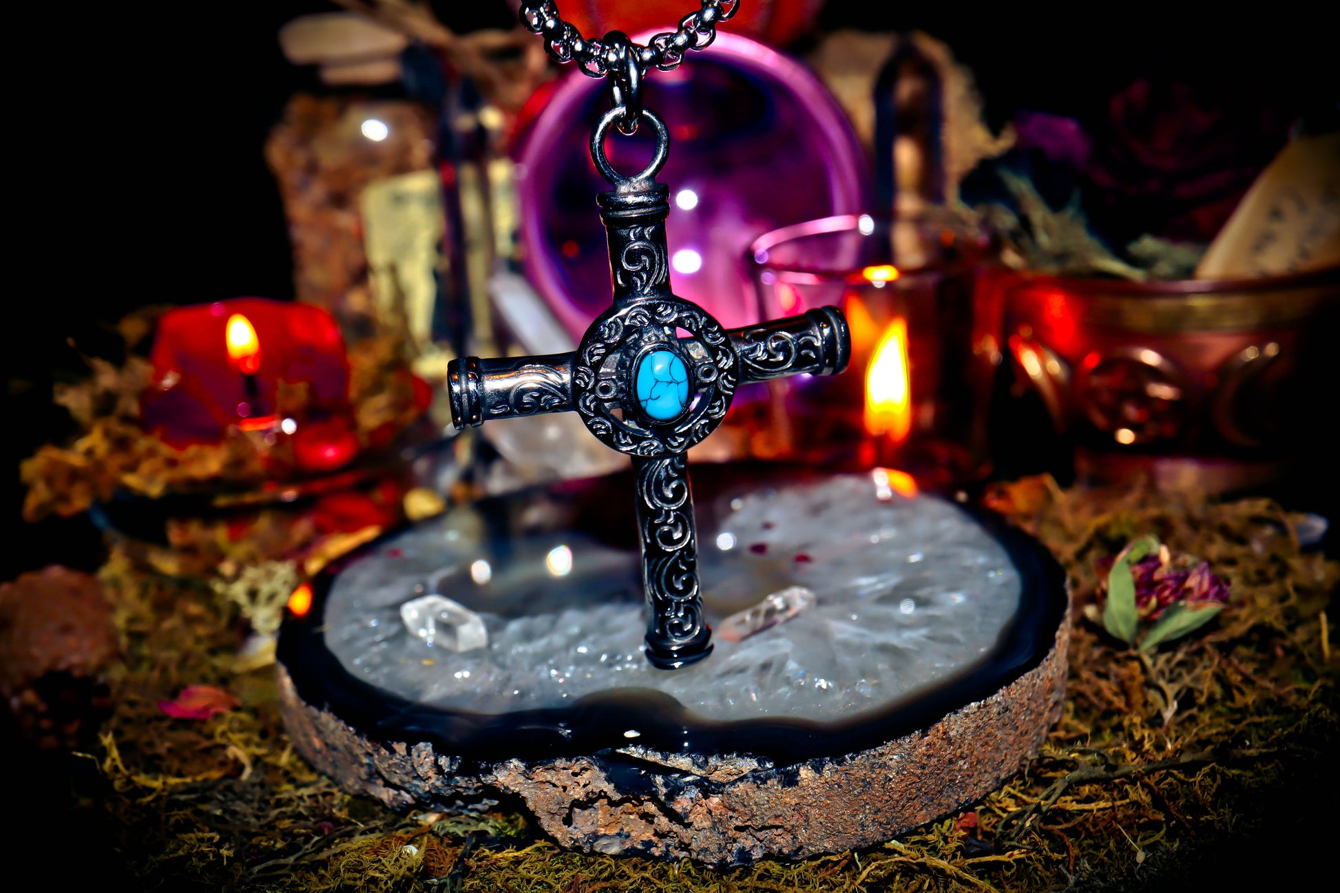 GRIS GRIS New Orleans Voodoo Good Luck Money Spell Gypsy Witch Talisman Amulet Necklace Pendant!