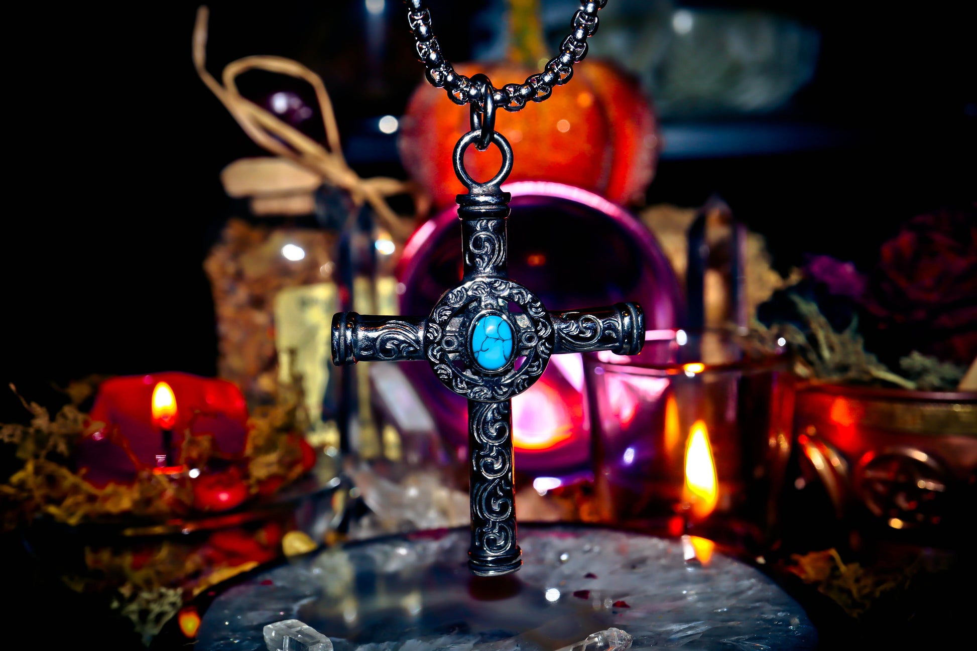 Haunted GRIS GRIS New Orleans Voodoo Good Luck Money Spell Gypsy Witch Talisman Amulet Necklace Pendant