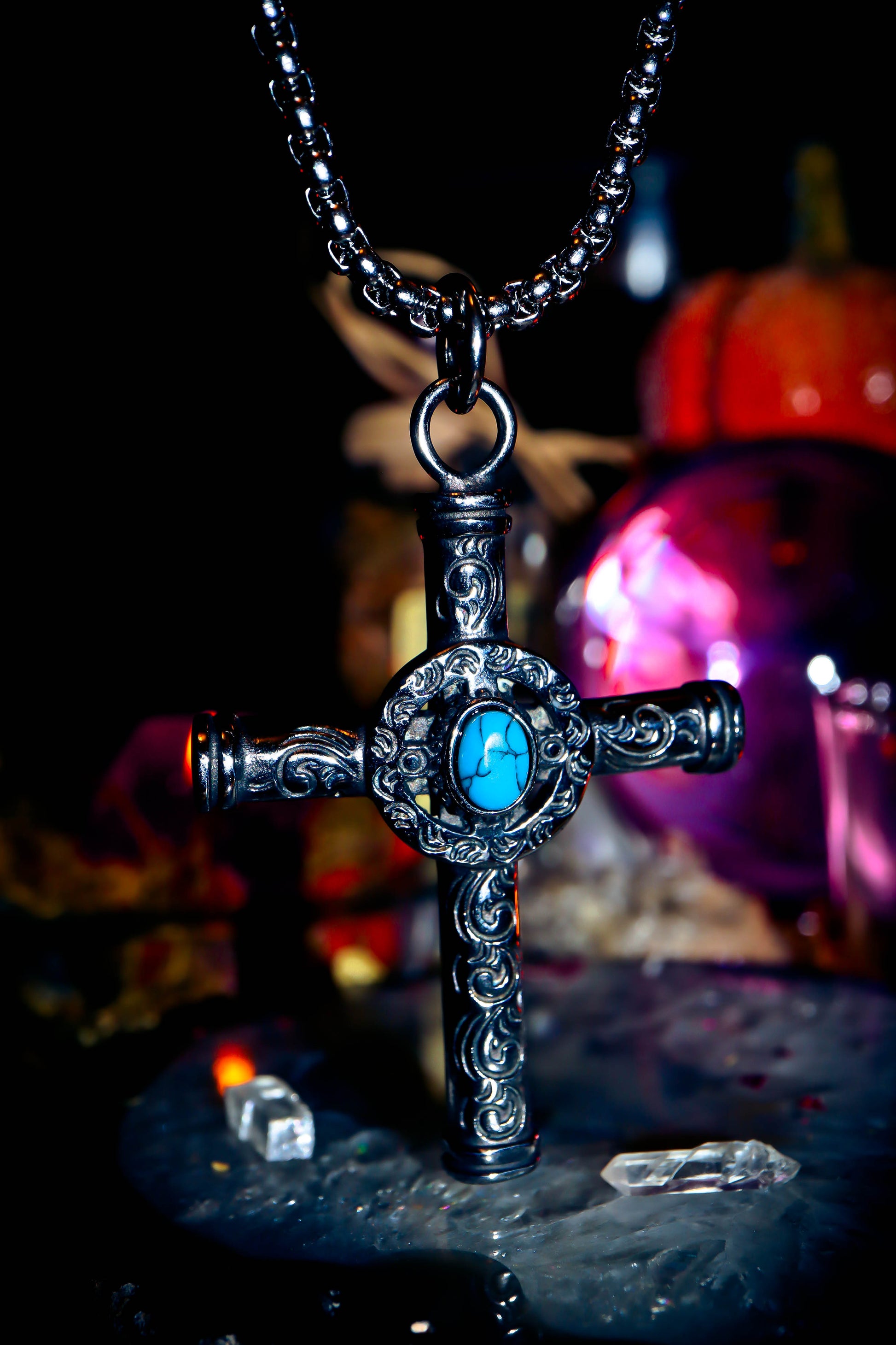 GRIS GRIS New Orleans Voodoo Talisman Amulet Necklace Spell Cross Witchcraft Pendant!