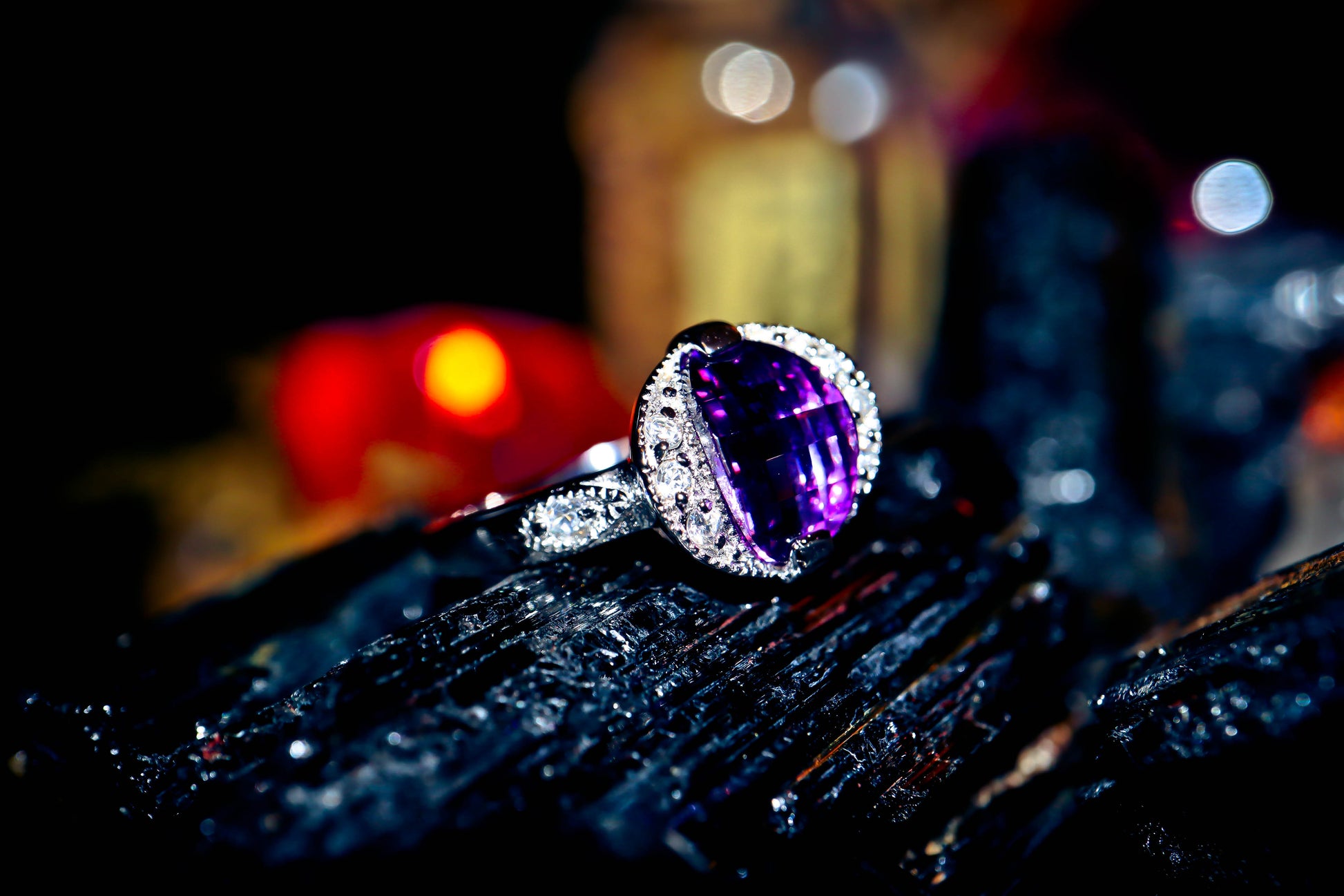Haunted Phylum Genie Priestess of Luxury and Wealth Spell Ring Witchcraft Talisman Amethyst!