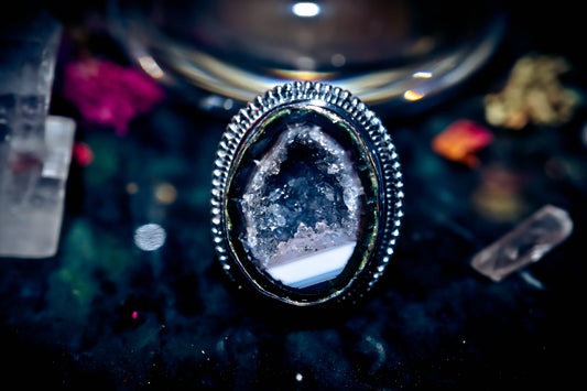 Haunted Dragon of Wishes Templar Skull & Bones Djinn Wealth Occult Ring