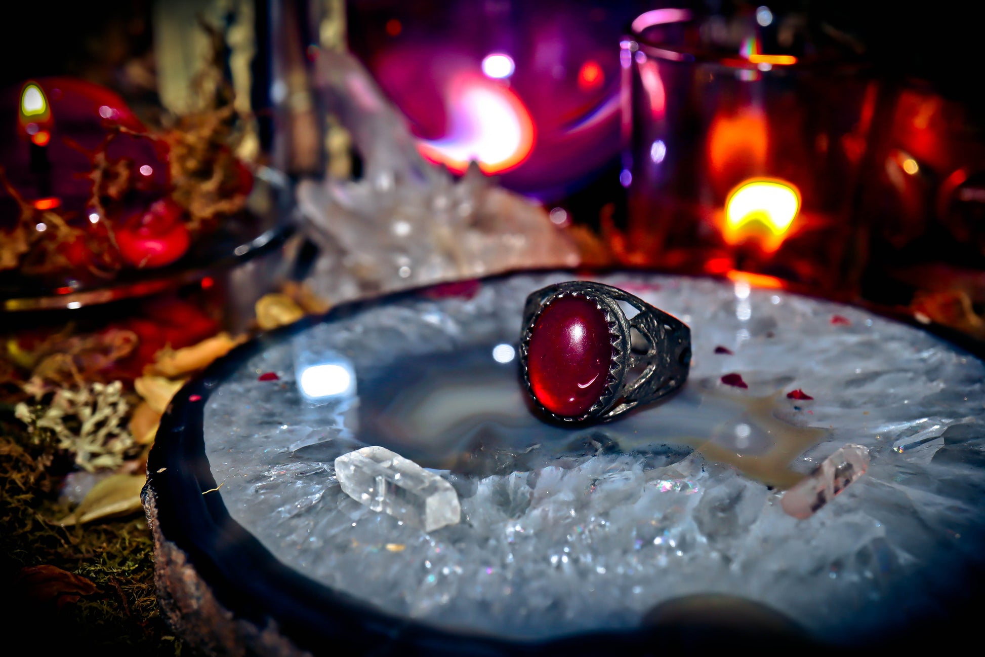 Haunted Ring FIRE DJINN Elite Marid Djinn Genie of Exponential Wealth