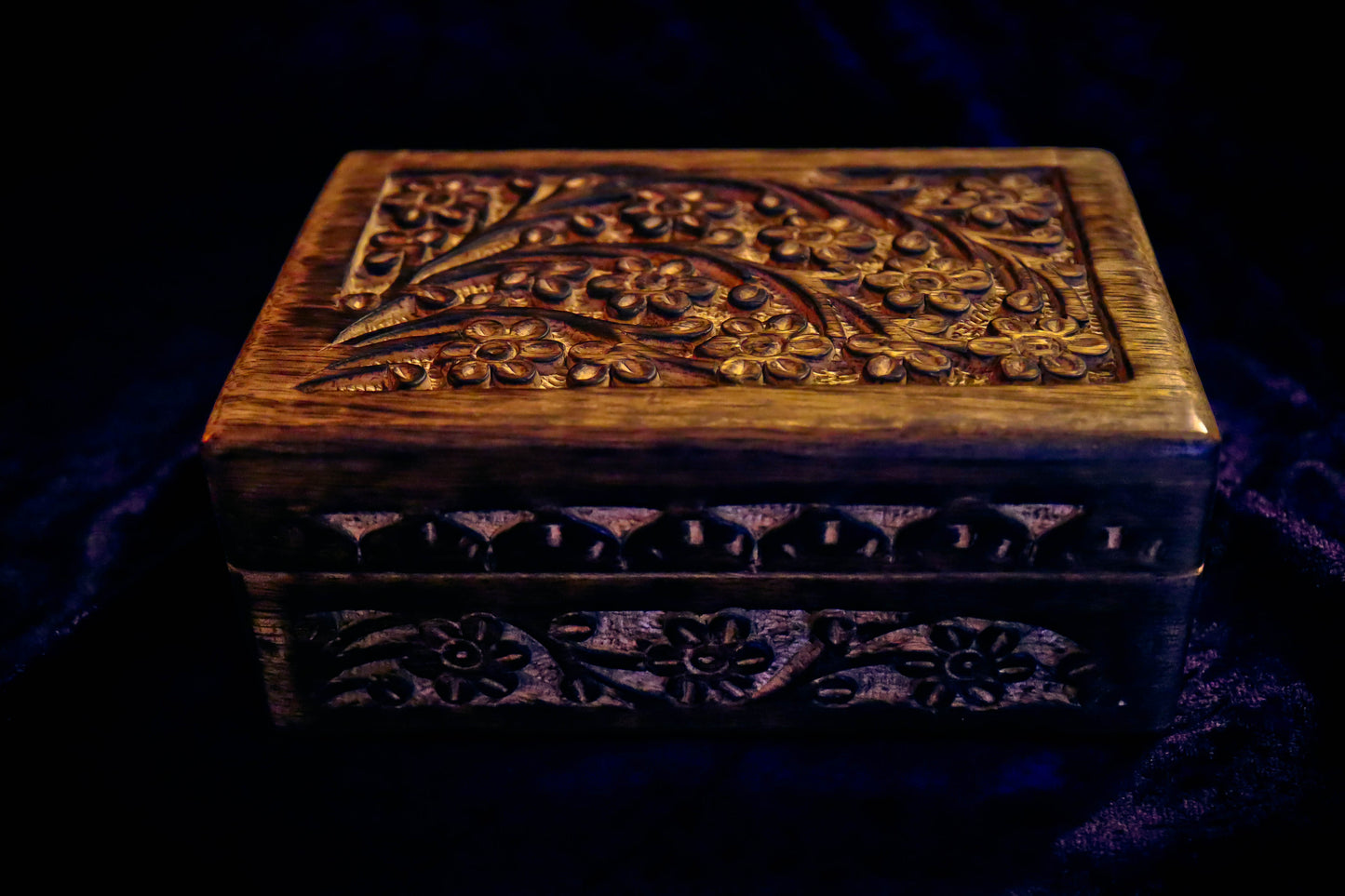 MYSTIC 7 ENERGY PORTAL! Haunted Wiccan Pagan Occult Witchcraft Spell Wooden Jewelry Box!