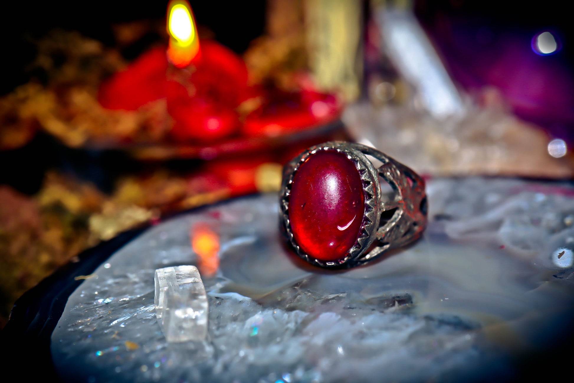 Haunted Marid Djinn Genie Occult Spell Ring!