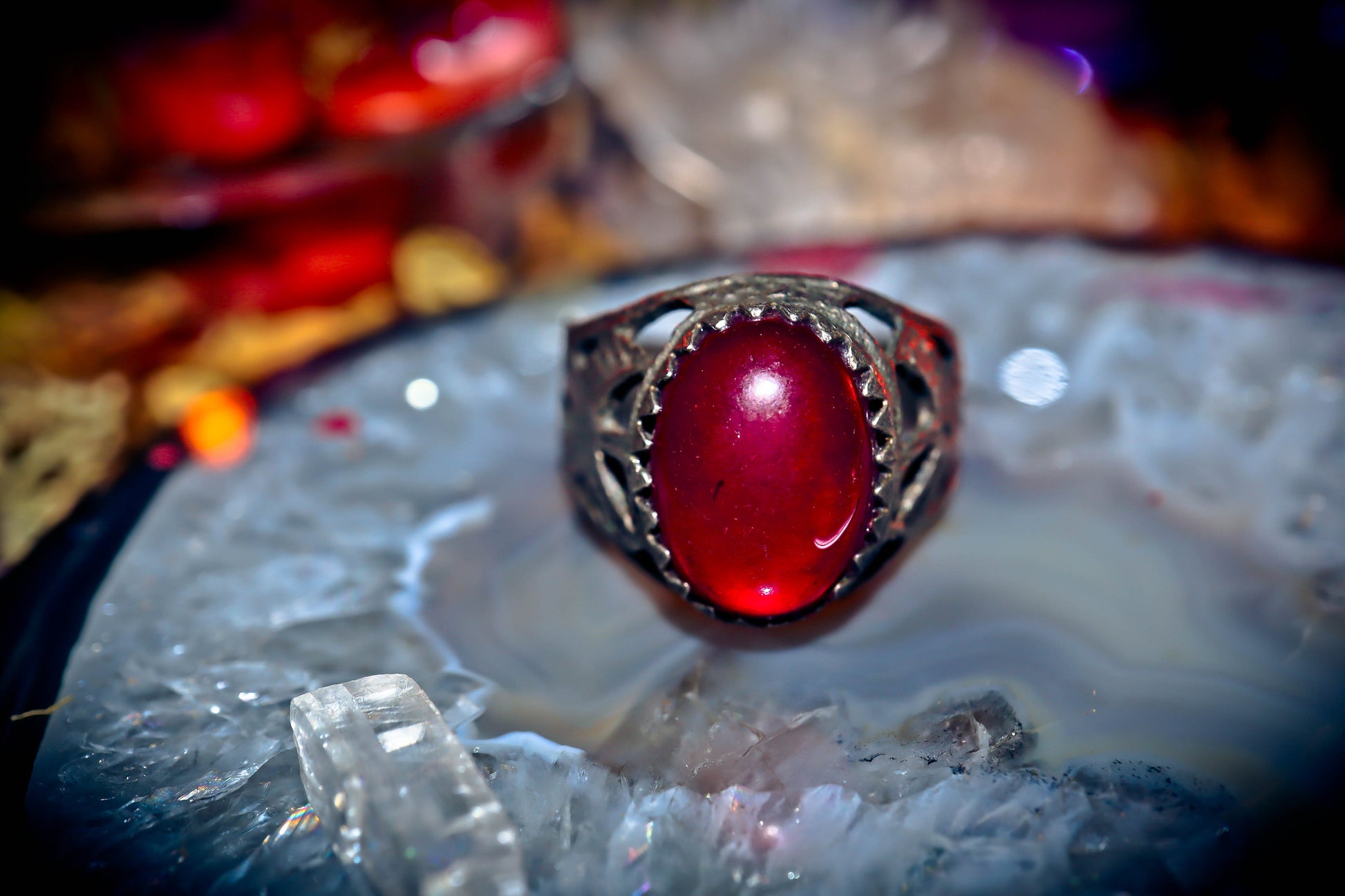 Haunted Marid Fire Djinn Genie Occult Spell Ring